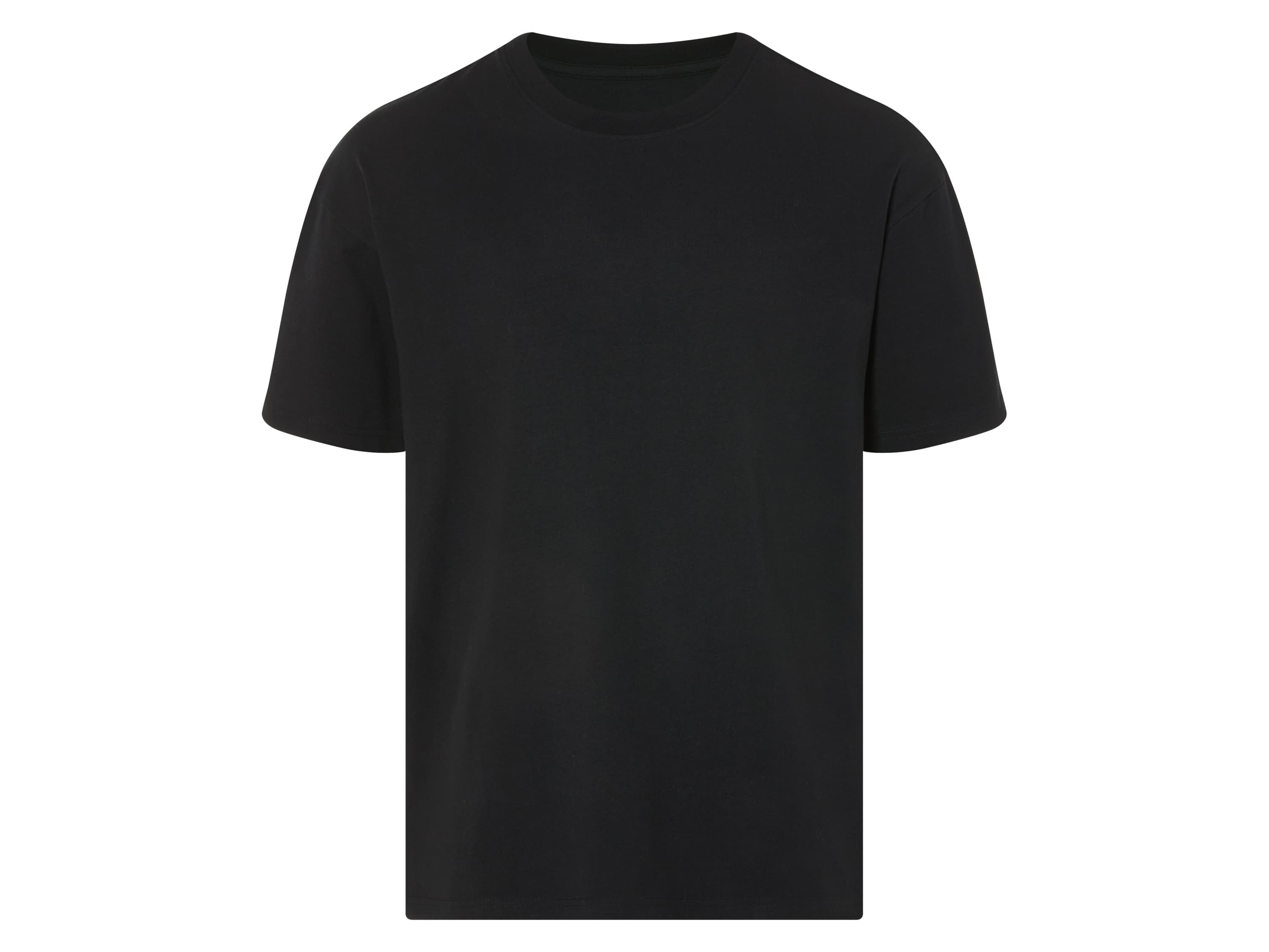 LIVERGY® Pánske oversize tričko (čierna, M (48/50))