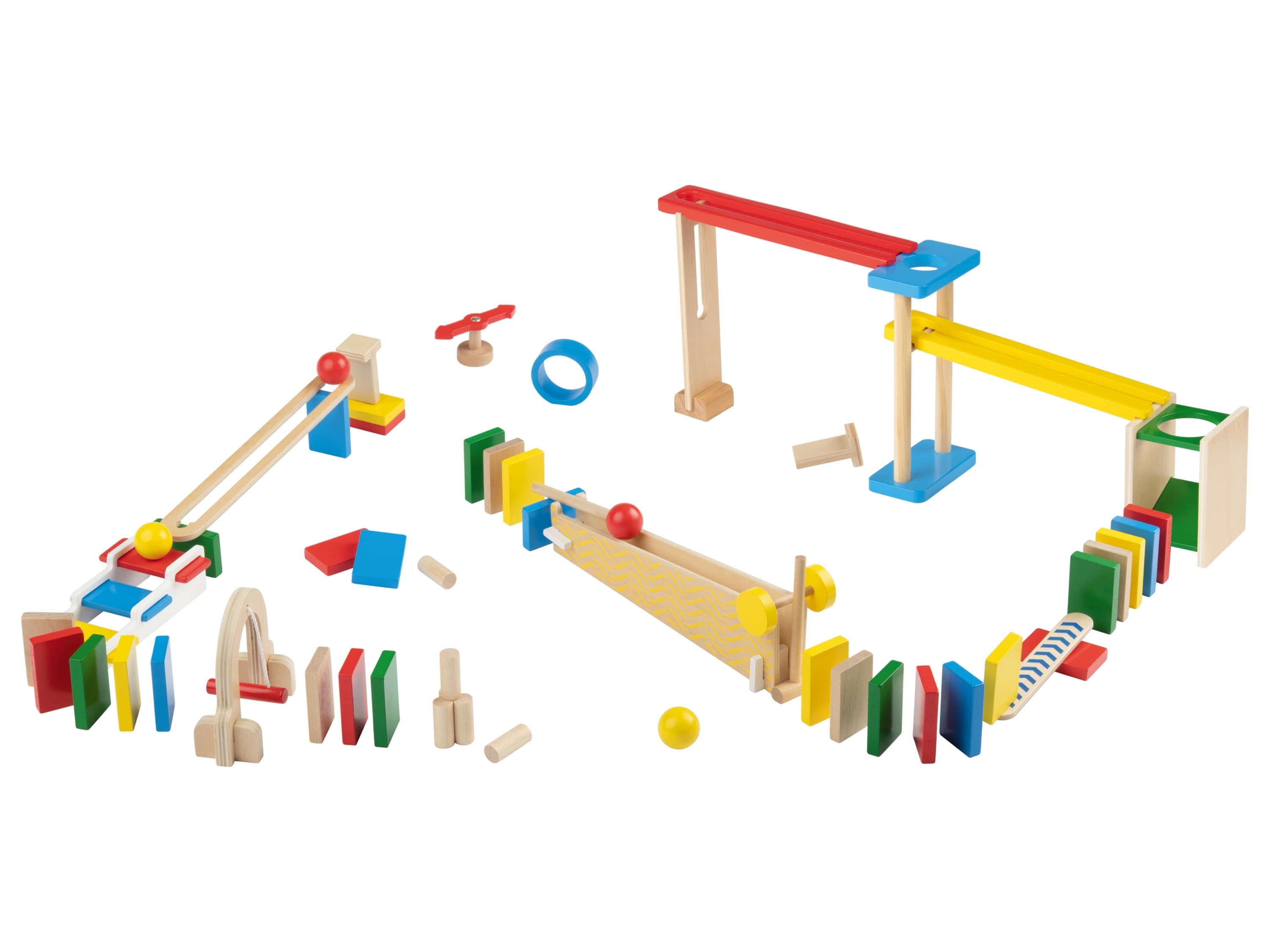 Playtive Drevená guľová dráha (domino)