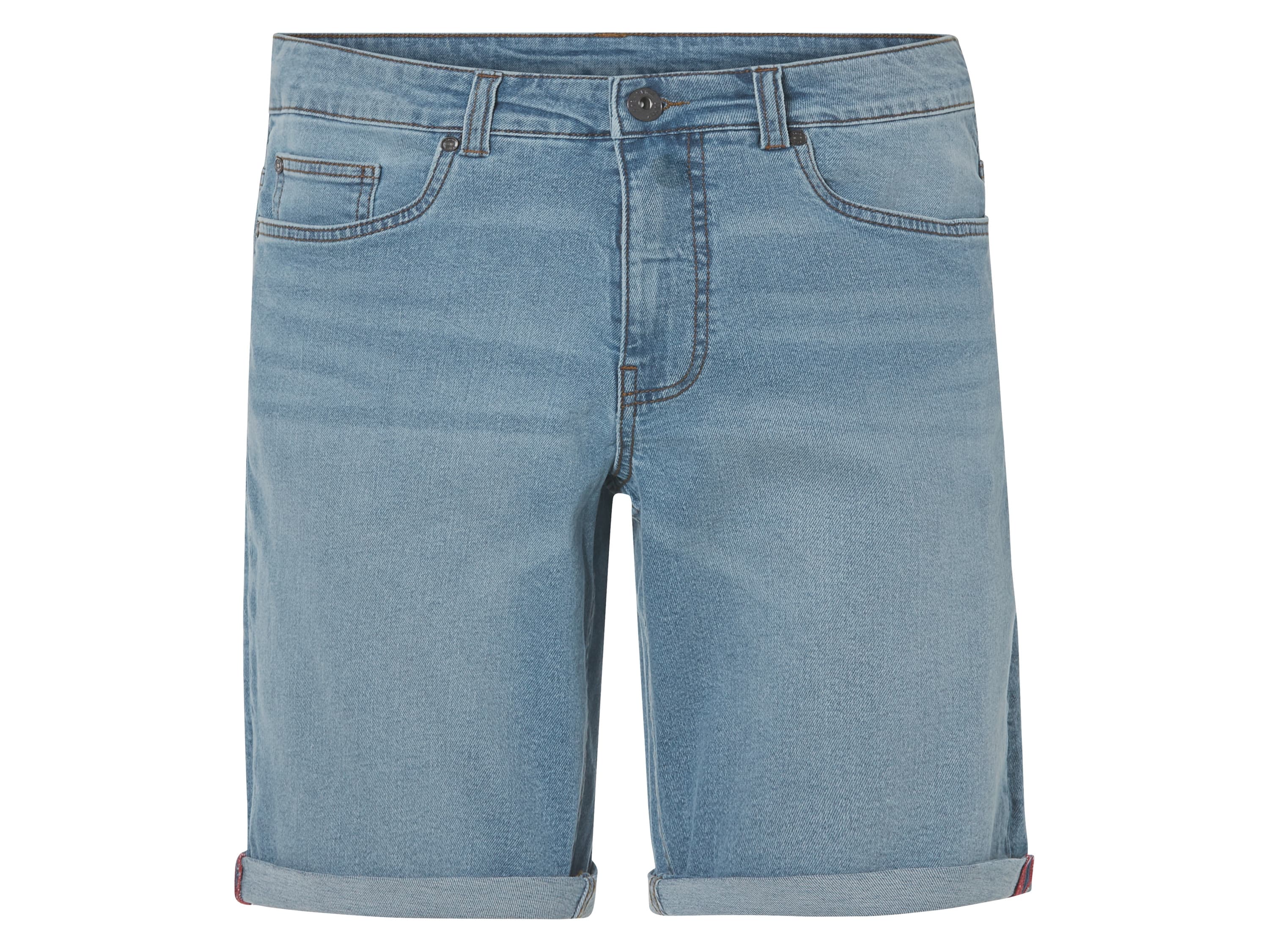LIVERGY® Pánske rifľové šortky (bledomodrá, 50)