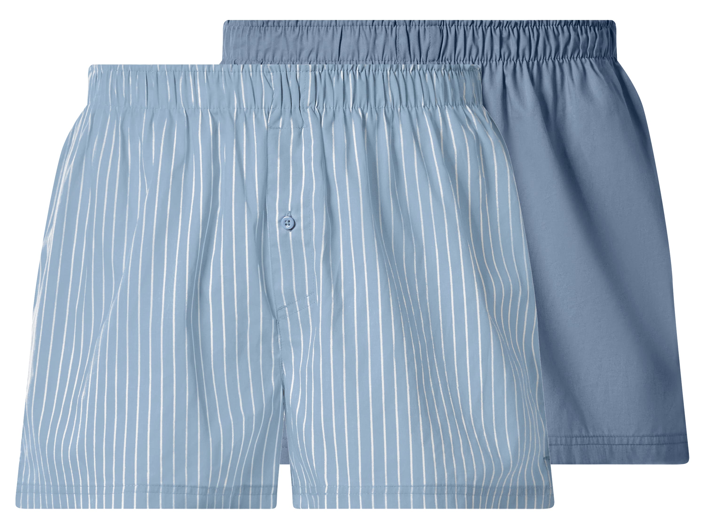 esmara Men Pánske boxerky, 2 kusy (pruhy/modrá, 8/XXL)