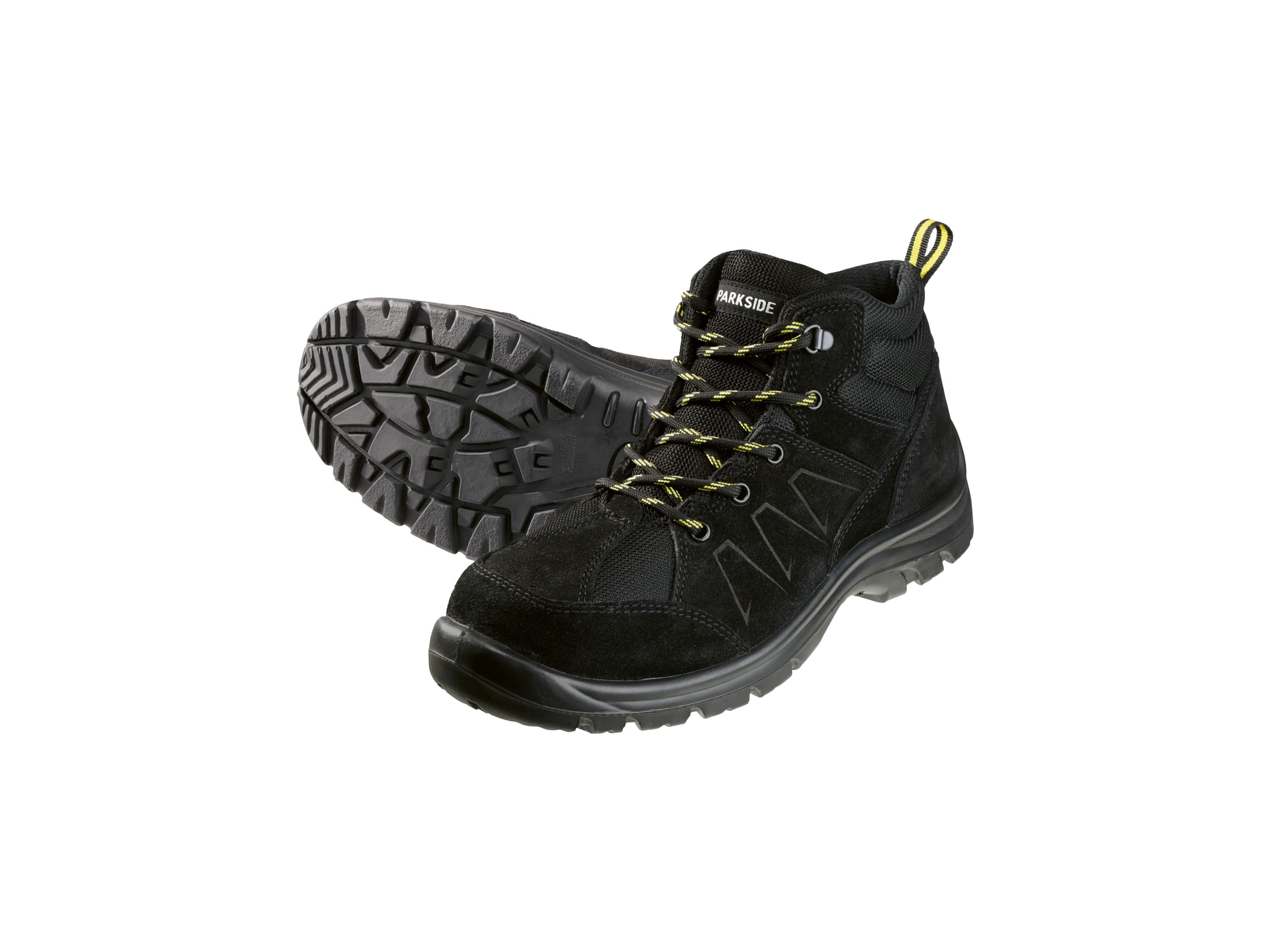 PARKSIDE® Pánske bezpečnostné topánky S3 z kože (vysoký strih, čierna, 41)