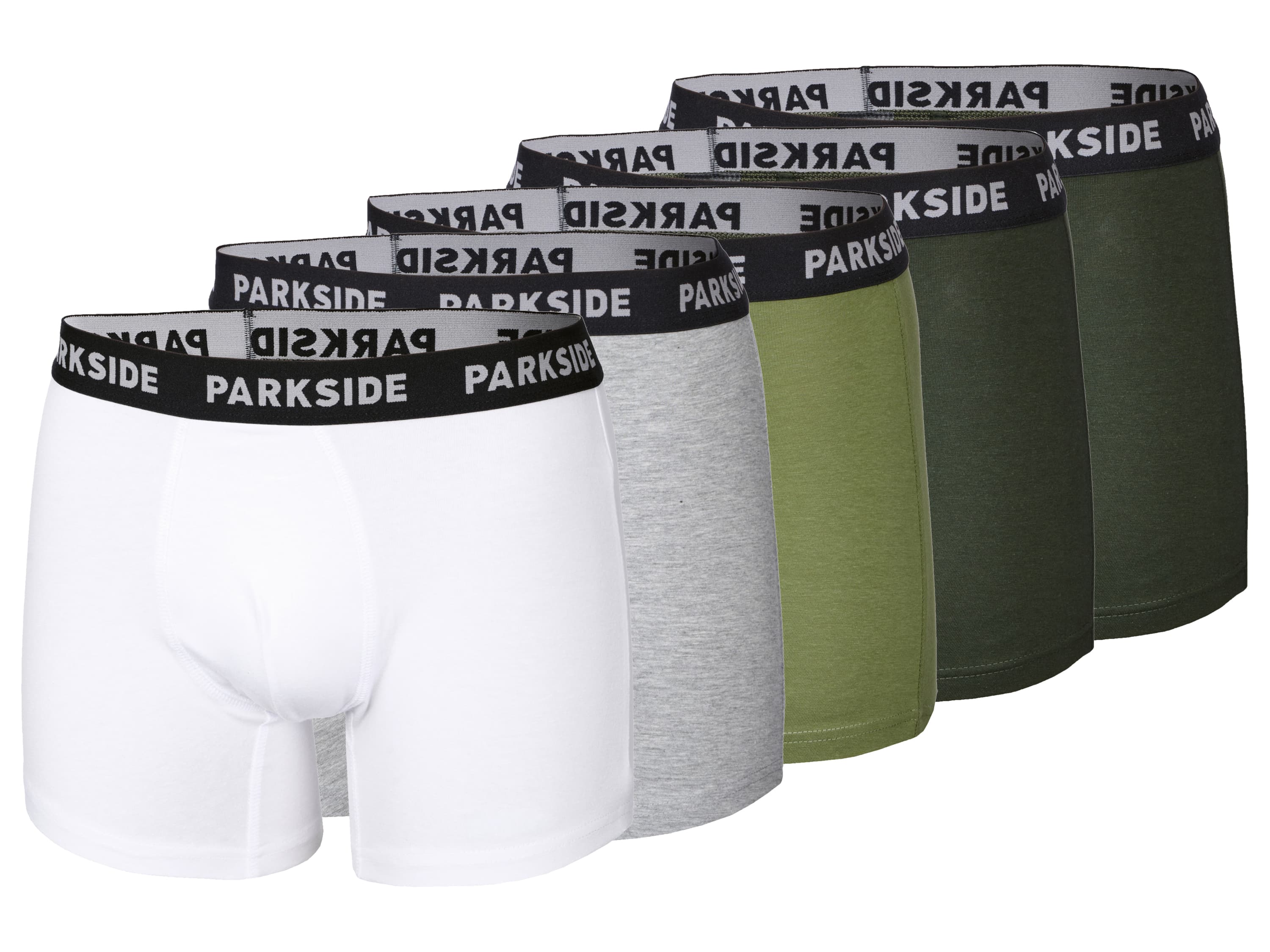 PARKSIDE® Pánske boxerky (sivá/zelená/biela, L)