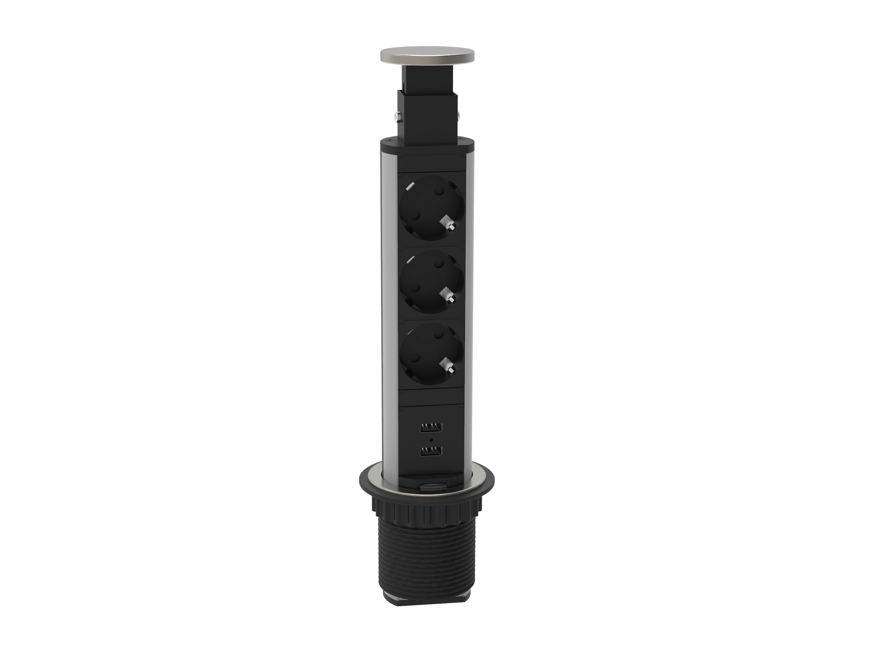Schütte Vstavaná výsuvná zásuvka na pracovné dosky (3x 230 V + 2x USB)