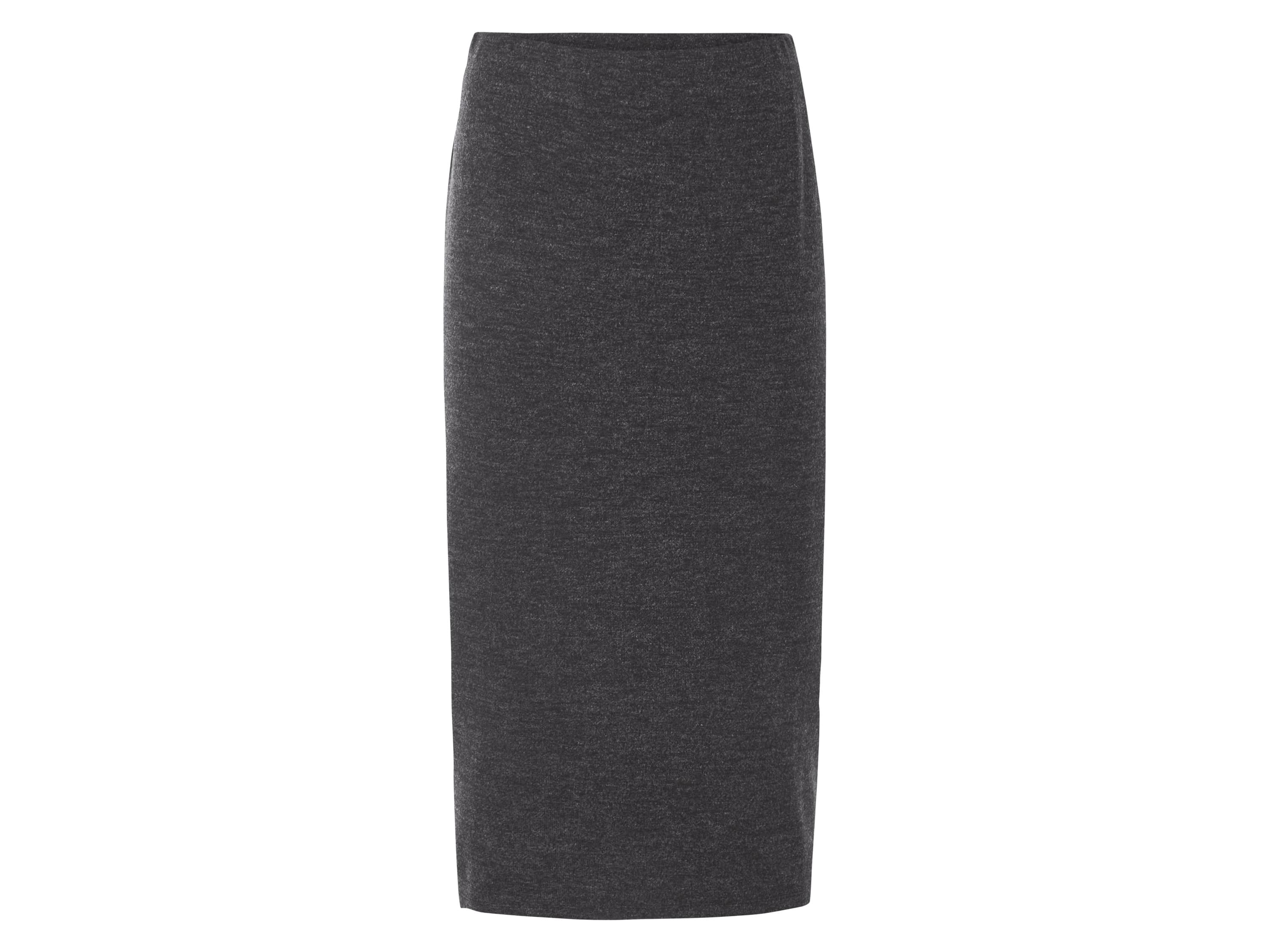 esmara® Dámska midi pletená sukňa (čierna, S (36/38))