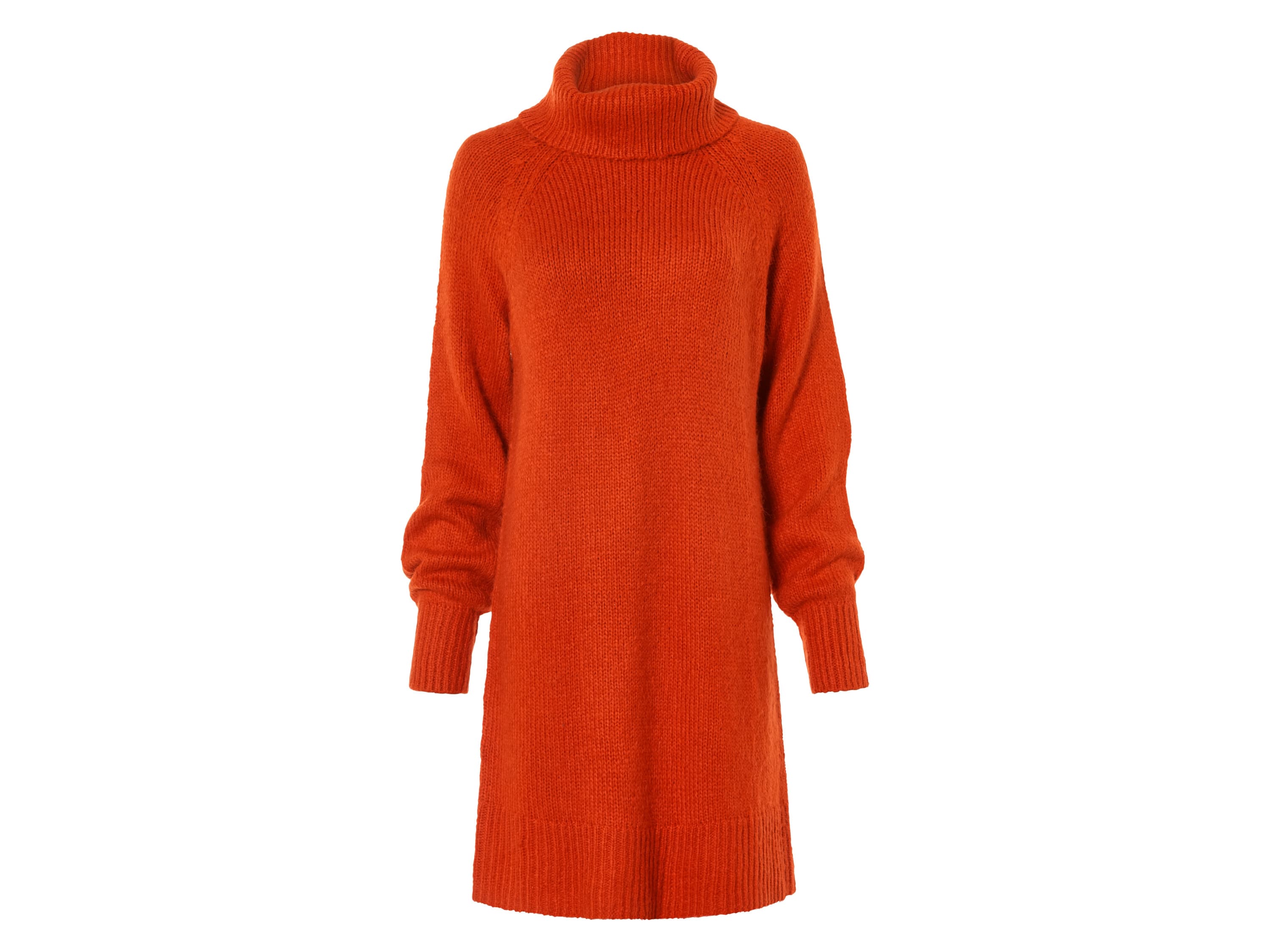 esmara® Dámske úpletové šaty (oranžová, L (44/46))