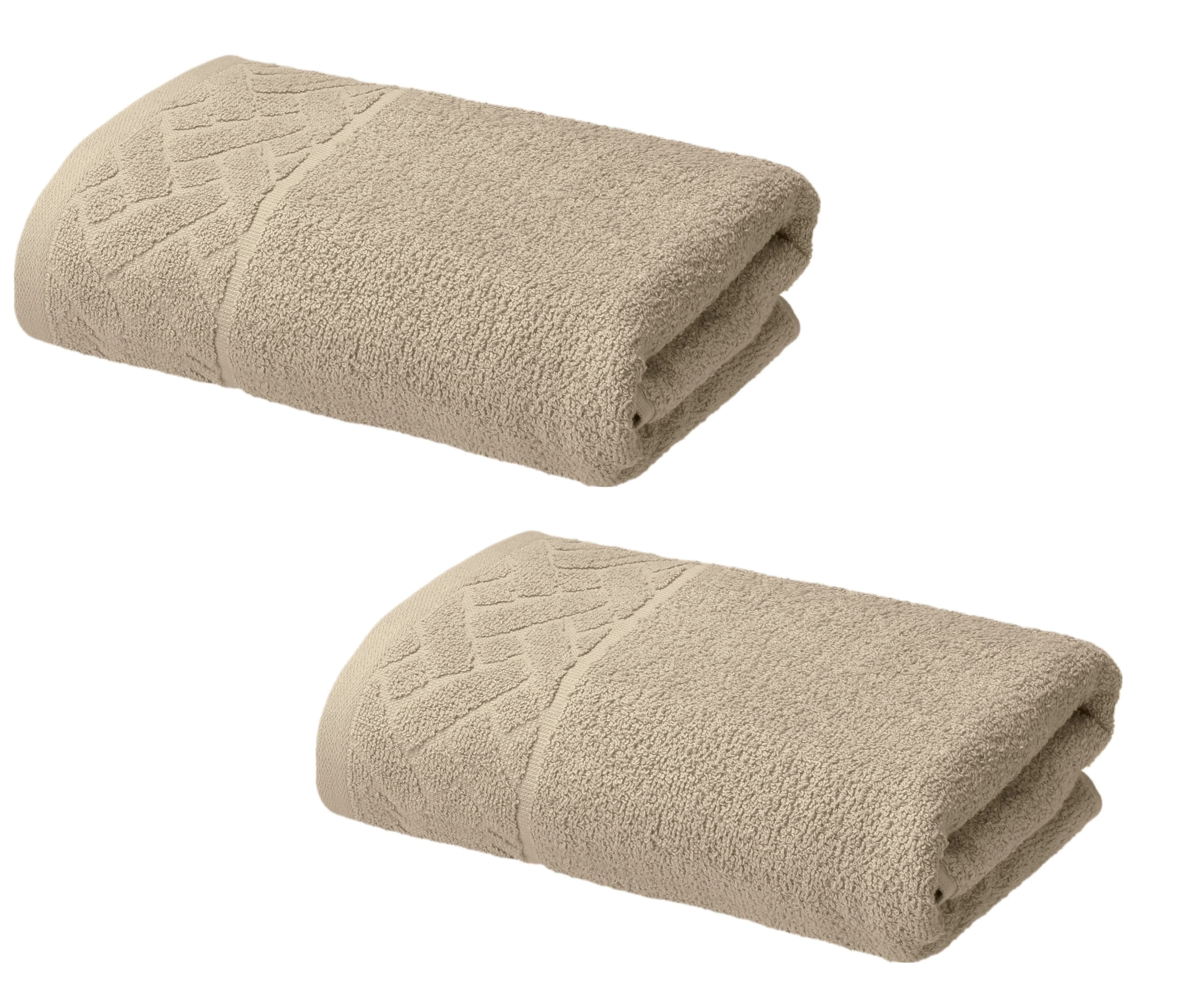 LIVARNO® Froté uterák, 450 g/m², 50 x 100 cm, béžový, 2 kusy