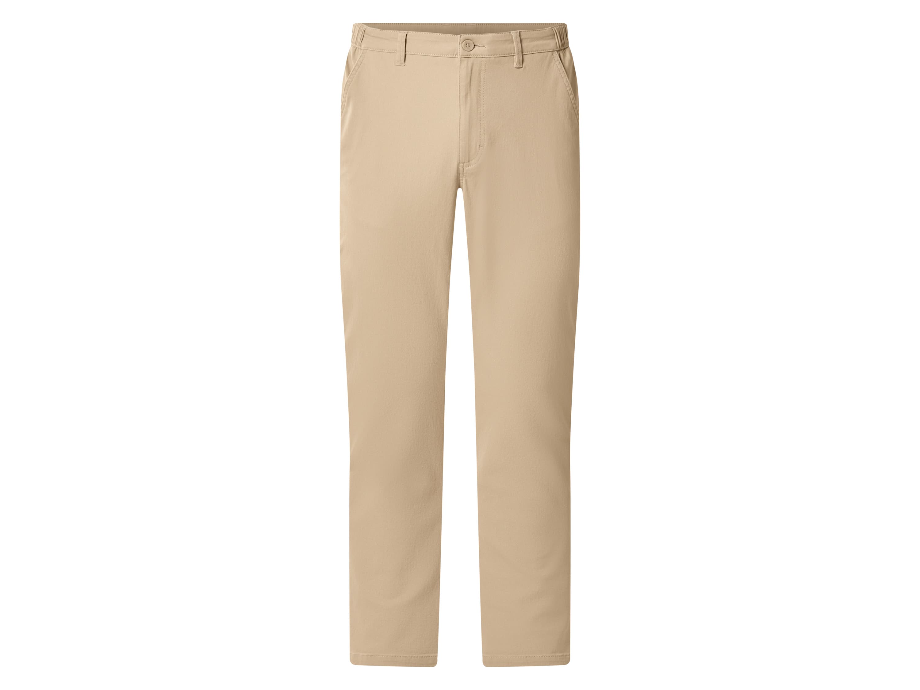 esmara Men Pánske chino nohavice „Slim Fit" (béžová, M (48/50))