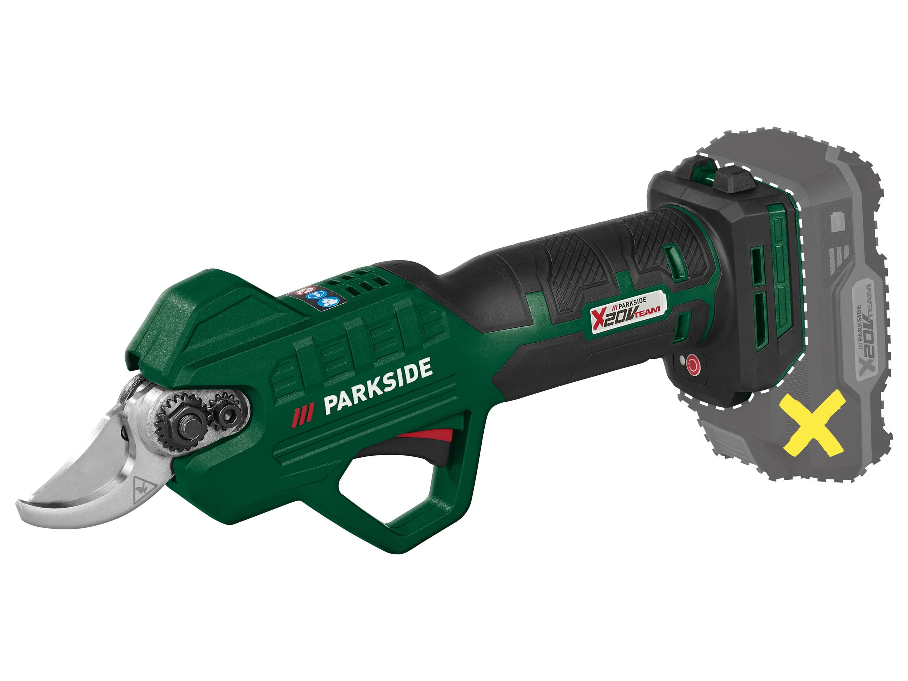 PARKSIDE® Aku nožnice na konáre 20 V PAAS 20-Li B1 – bez akumulátora