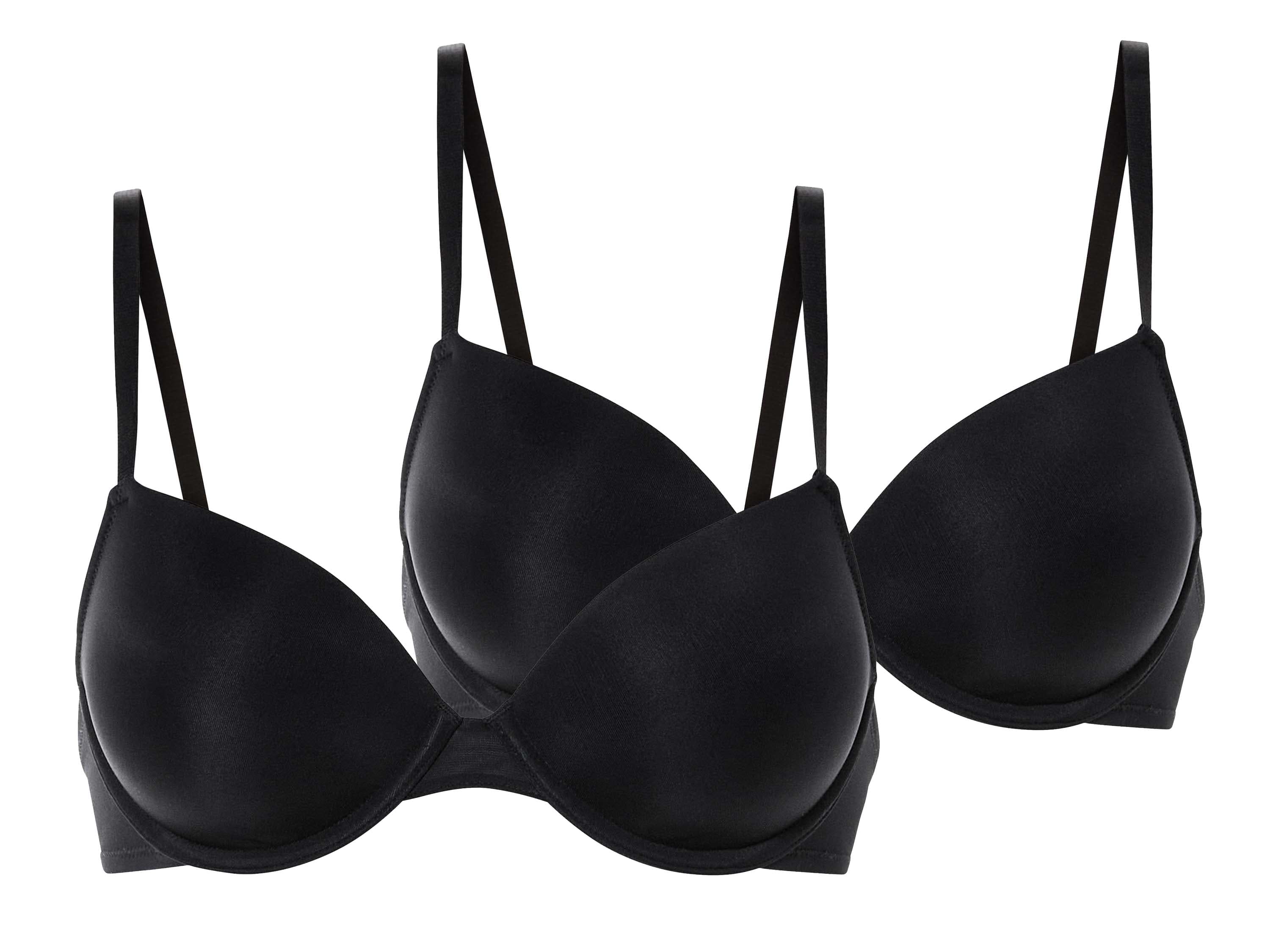 esmara® Dámska podprsenka, 2 kusy (čierna, 85C)