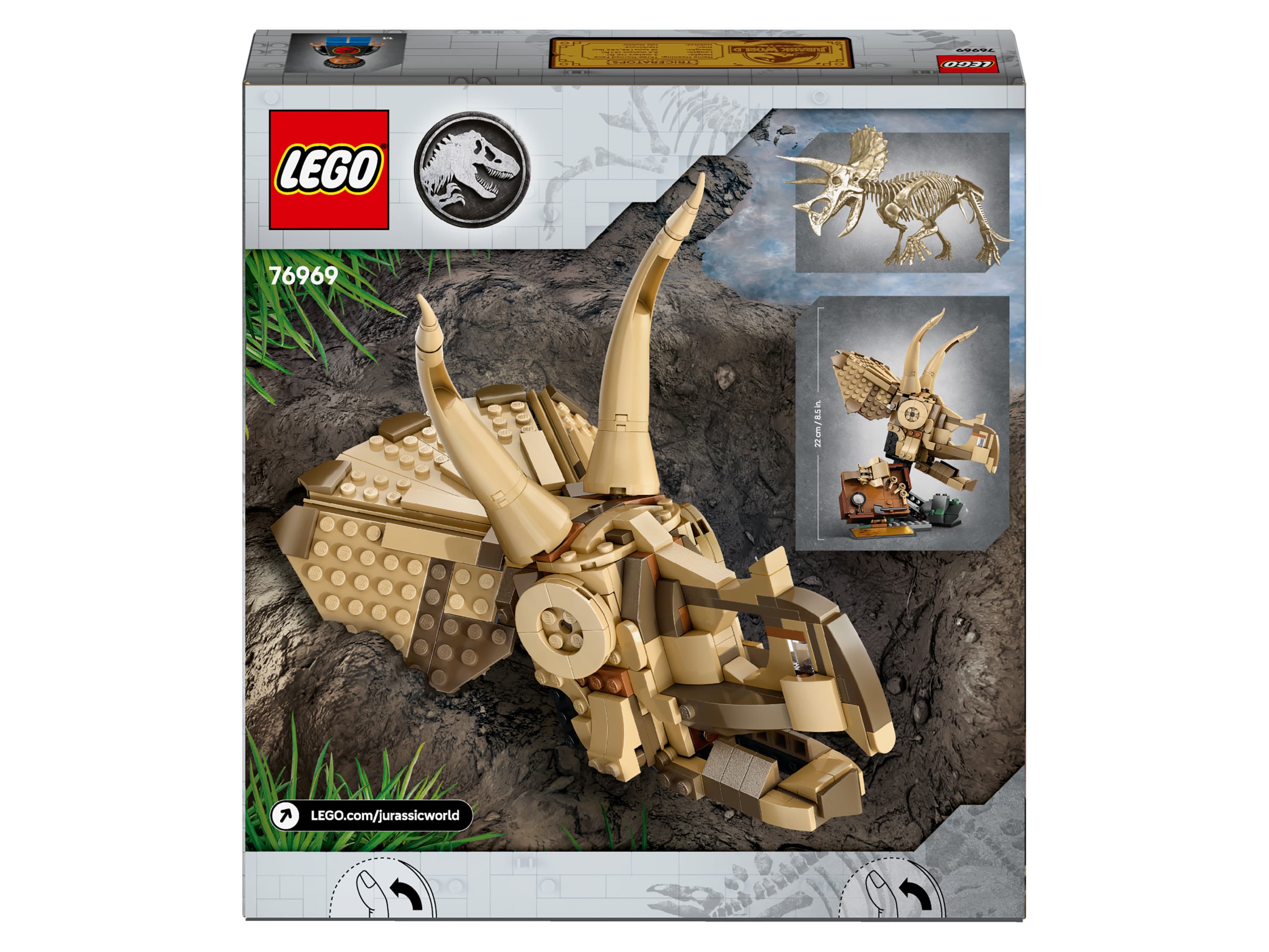 LEGO® JURASSIC WORLD™ 76969 Dinosaurie fosílie: Lebka triceratopsa