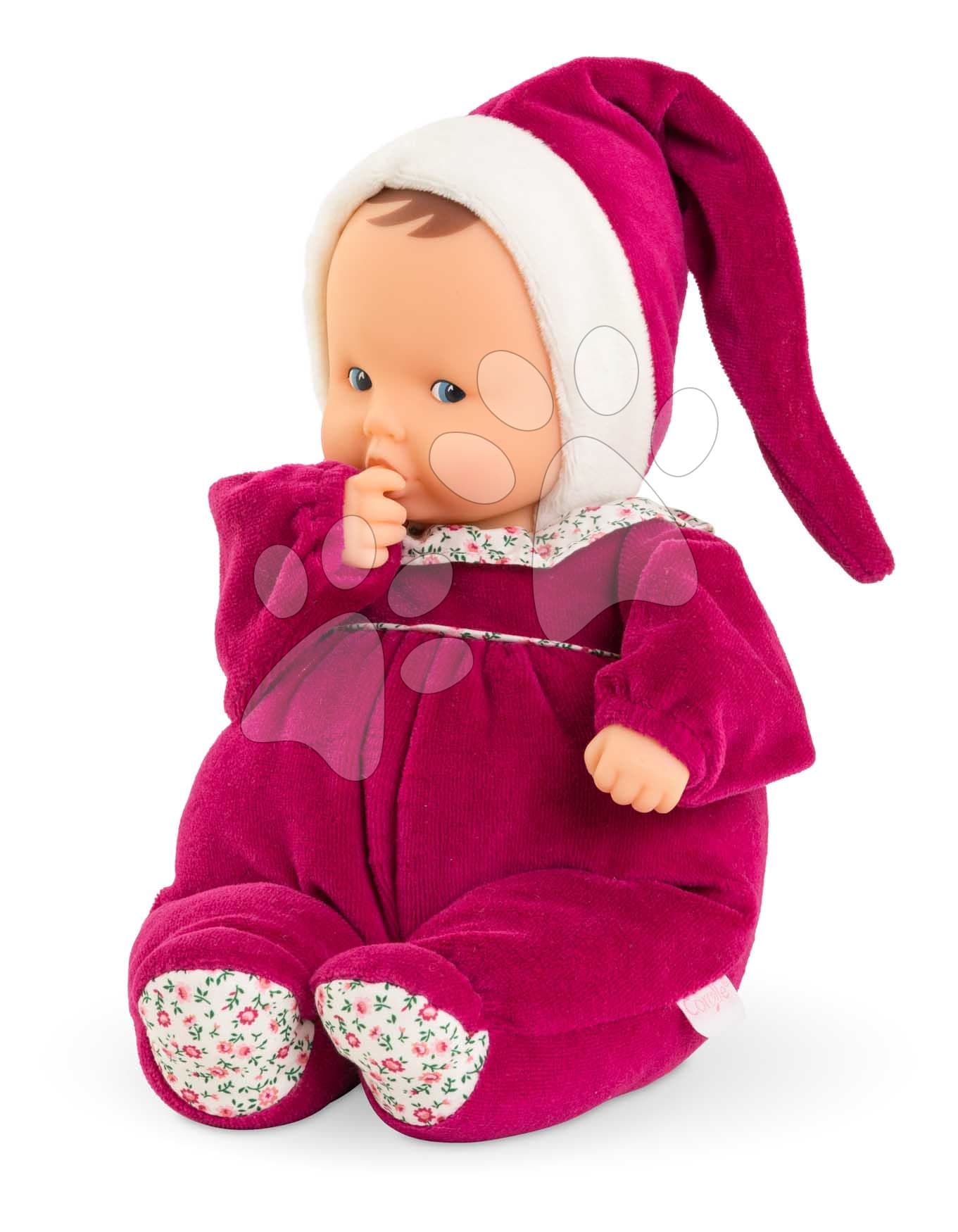 Bábika Babipouce Pink Grenadine Mon Doudou Corolle s modrými očami a špúliace ústočká 28 cm od 0 mes