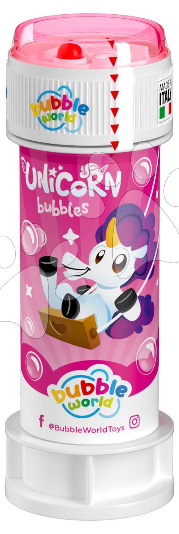 Bublifuk Jednorožec Bubble World Dulcop hypoalergénny bez niklu a parabénov