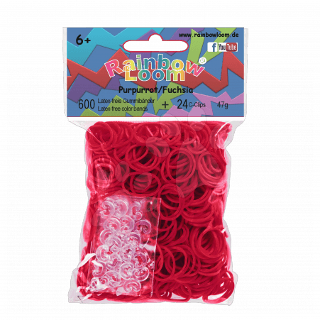 Rainbow Loom detské gumičky 20617 fuchsiové