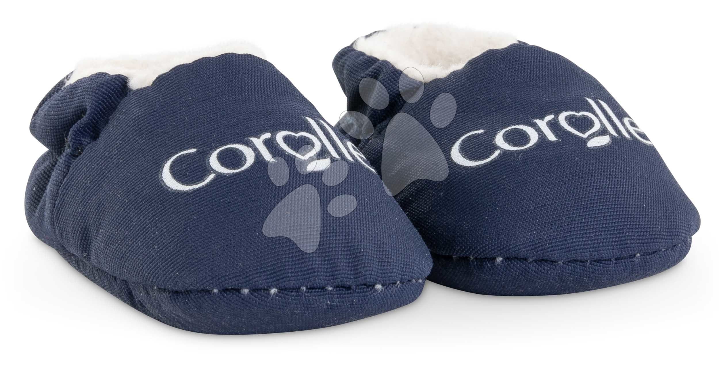 Papučky pre bábiku Navy Blue Slippers Mon Premier Poupon Corolle pre 30 cm bábiku