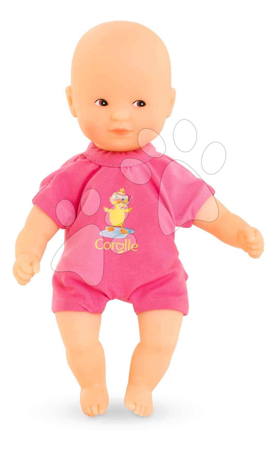 Bábika do vane Mini Bath Pink Mon Premier Poupon Corolle s hnedými očami 20 cm od 18 mes