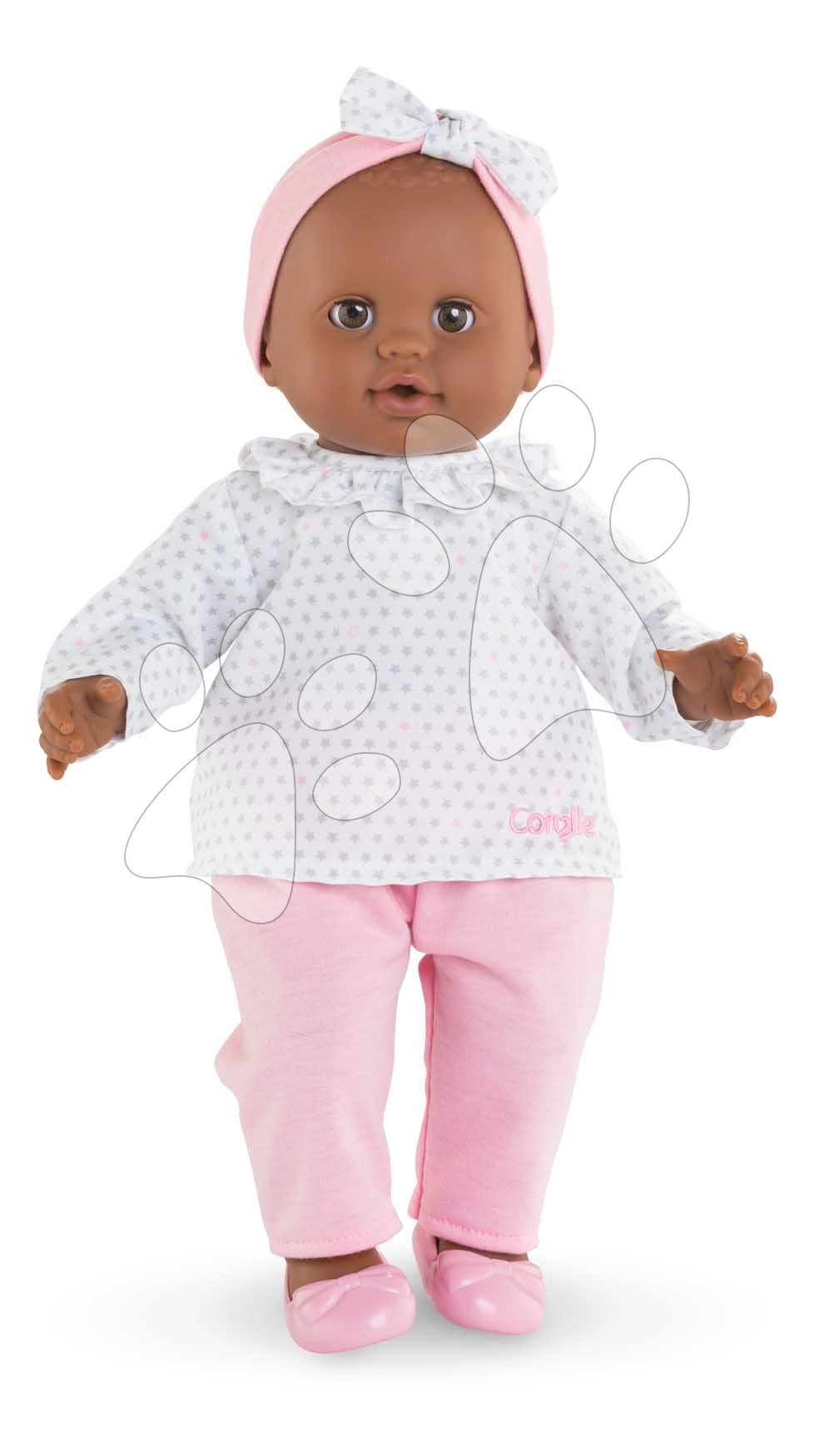 Bábika Lucie Mon Grand Poupon Corolle s hnedými klipkajúcimi očami a špúliace ústočká 36 cm od 24 mes