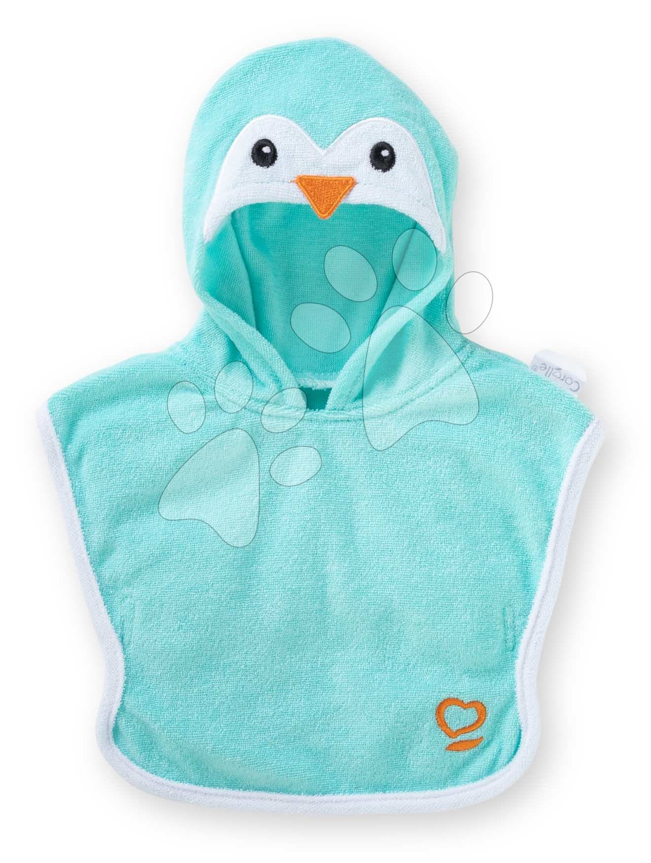 Župan pre bábiku Bathcape Penguin Mon Grand Poupon Corolle pre 36 cm bábiku od 24 mes