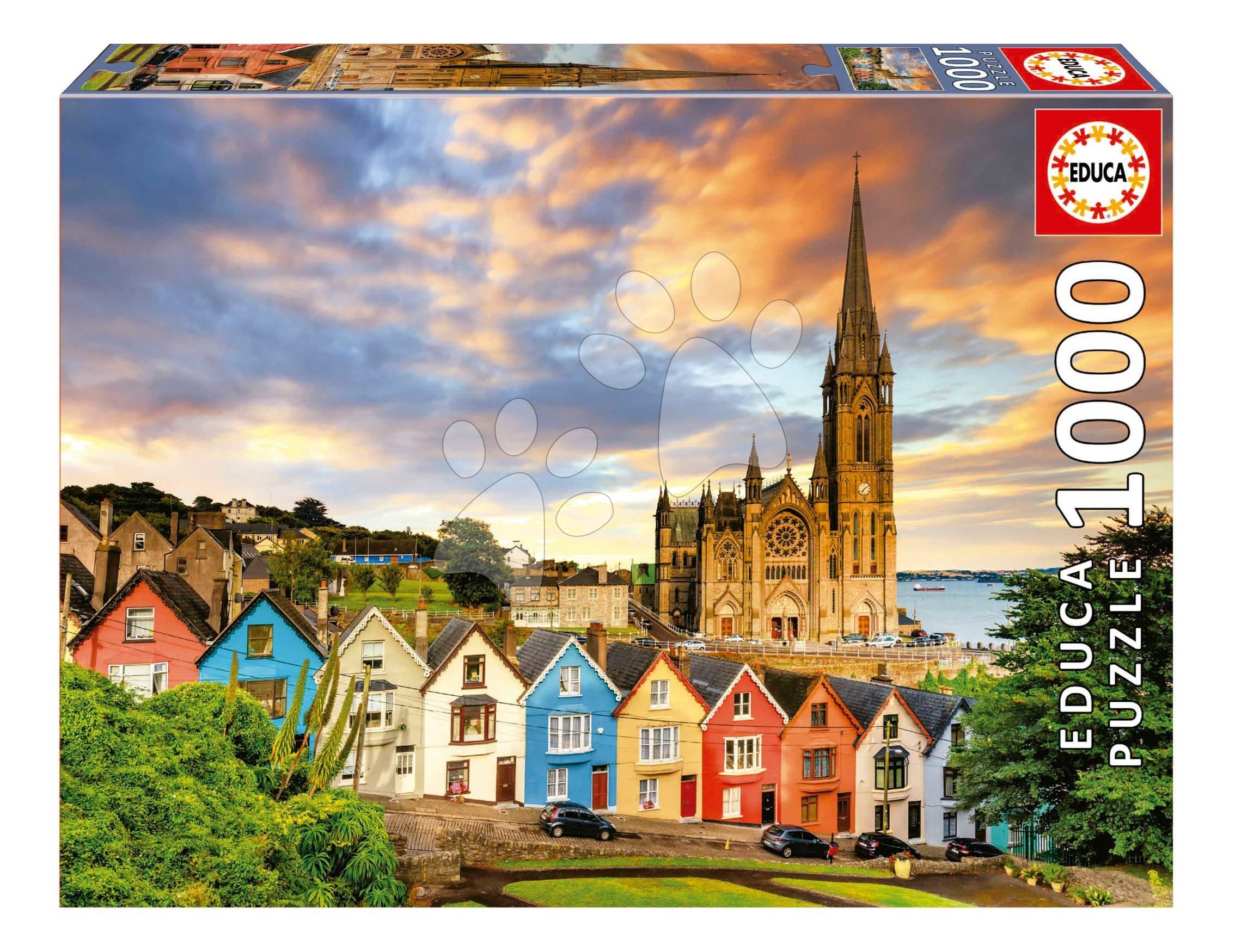 Puzzle Cobh Cathedral Ireland Educa 1000 dielov a Fix lepidlo