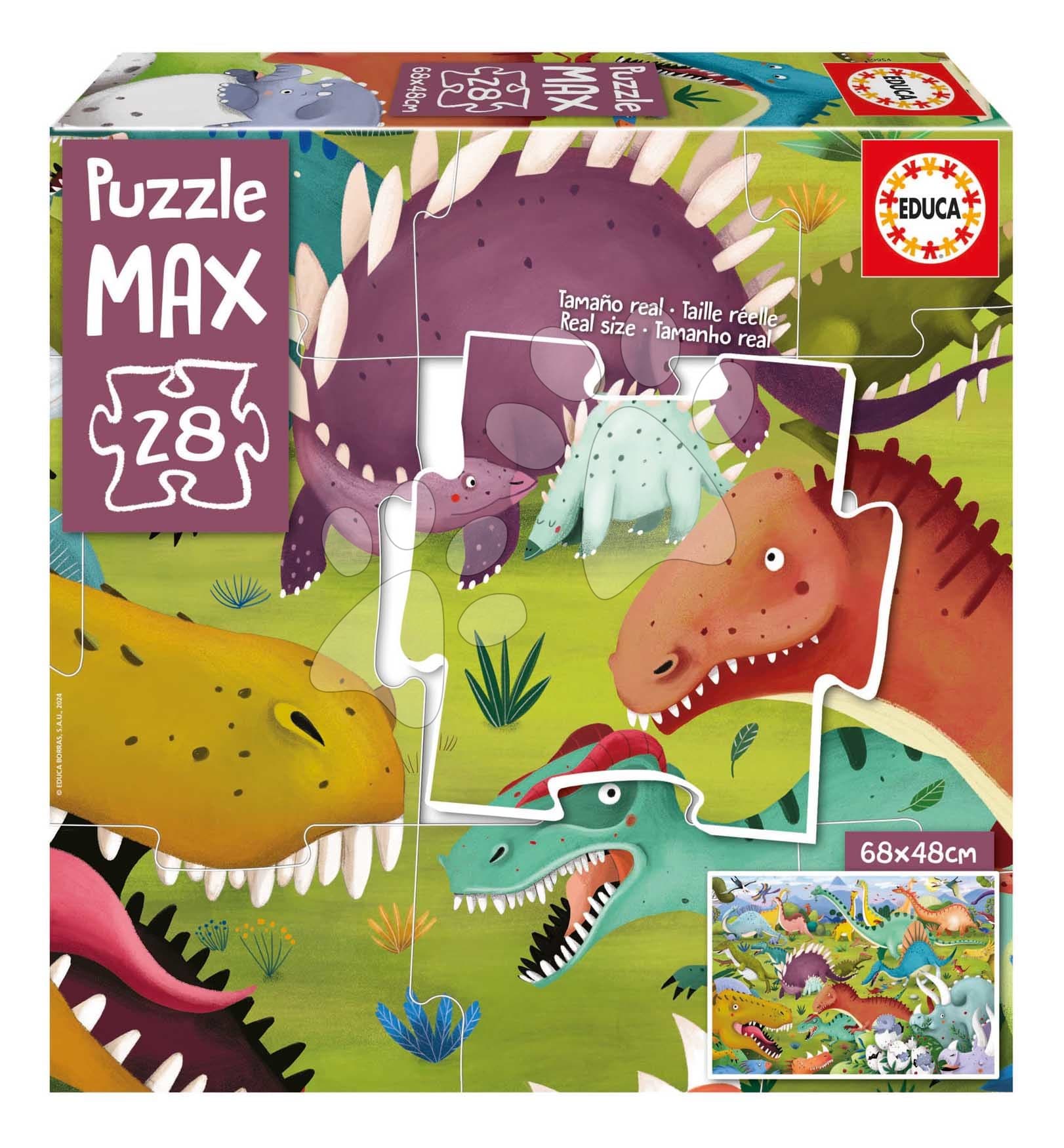 Puzzle Dinosaury MAX Educa 28 veľkých dielikov
