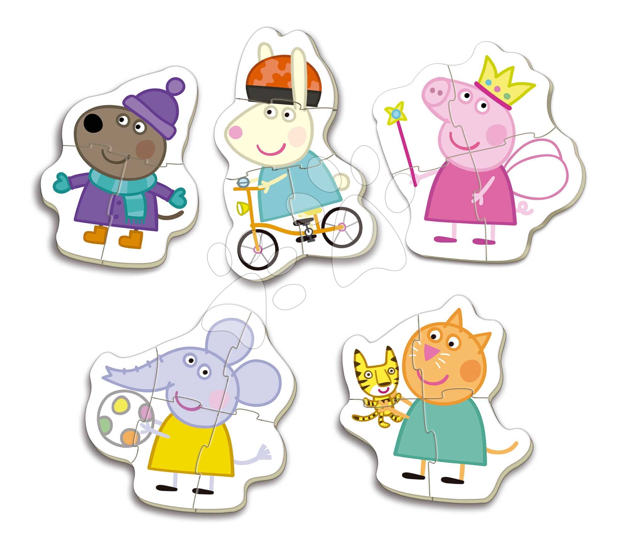 Puzzle pre najmenších Peppa Pig Baby Educa progresívne 3-4-4-4-5 dielikov od 24 mes