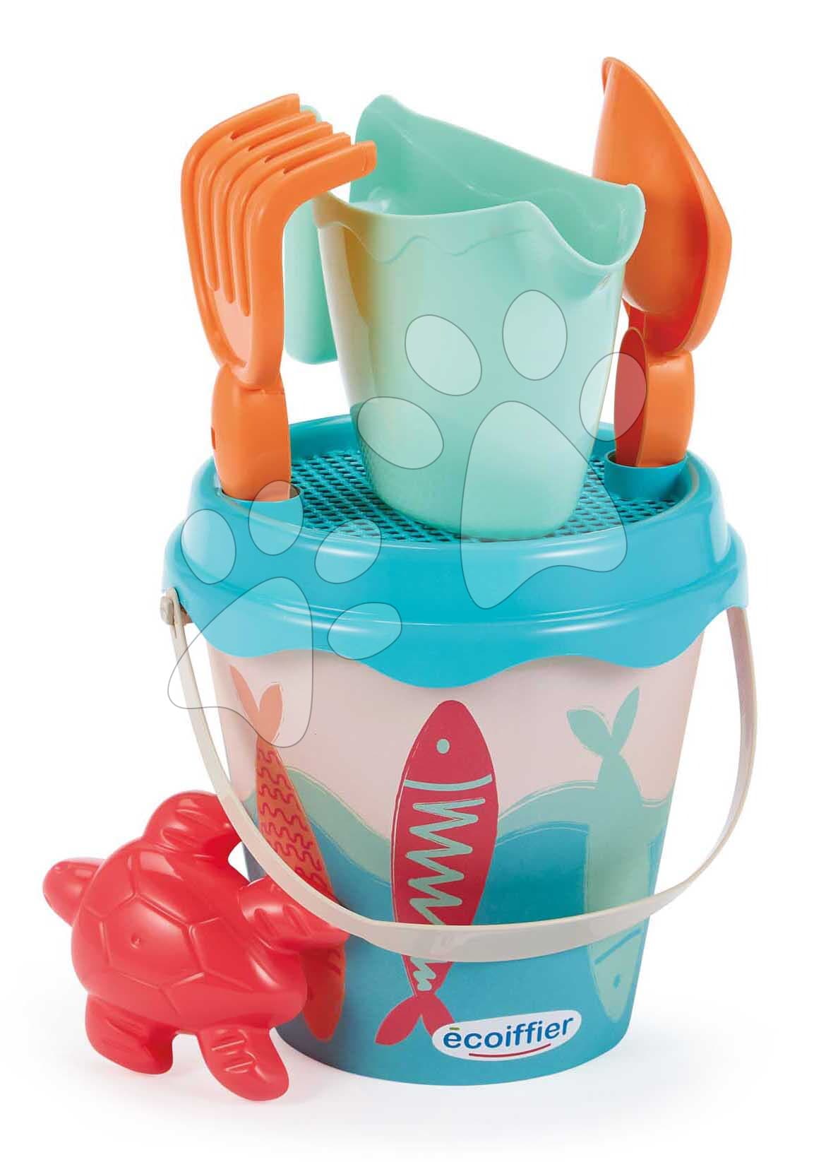 Vedro set Sardine Garnished Bucket Écoiffier 17 cm s krhličkou a formičkou od 18 mes