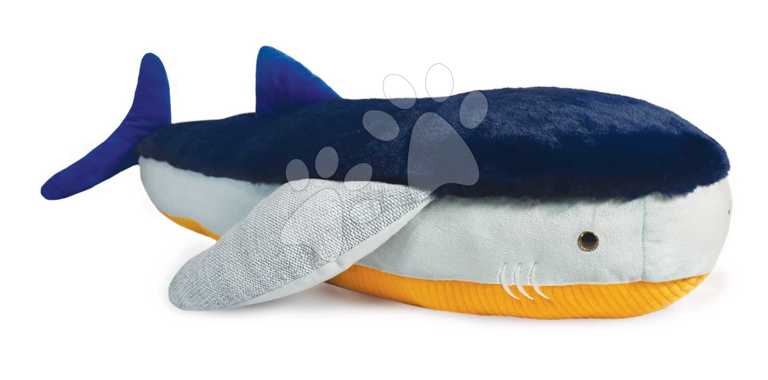 Plyšový žralok Blue Shark XXL Marine Treasure Histoire d’ Ours modrý 80 cm od 0 mes
