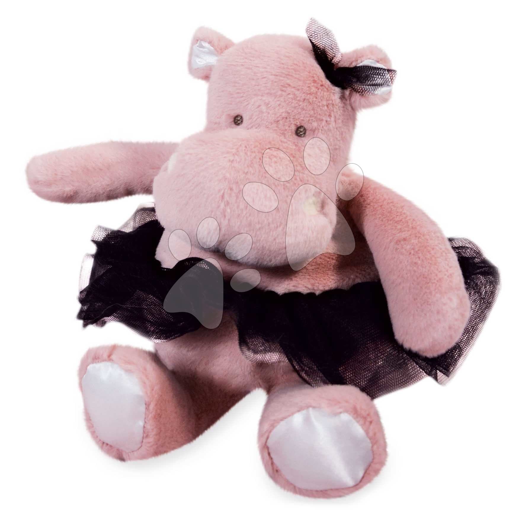 Plyšový hrošík so sukničkou Hippo Tutu Pink Histoire d’ Ours ružový 22 cm od 0 mes
