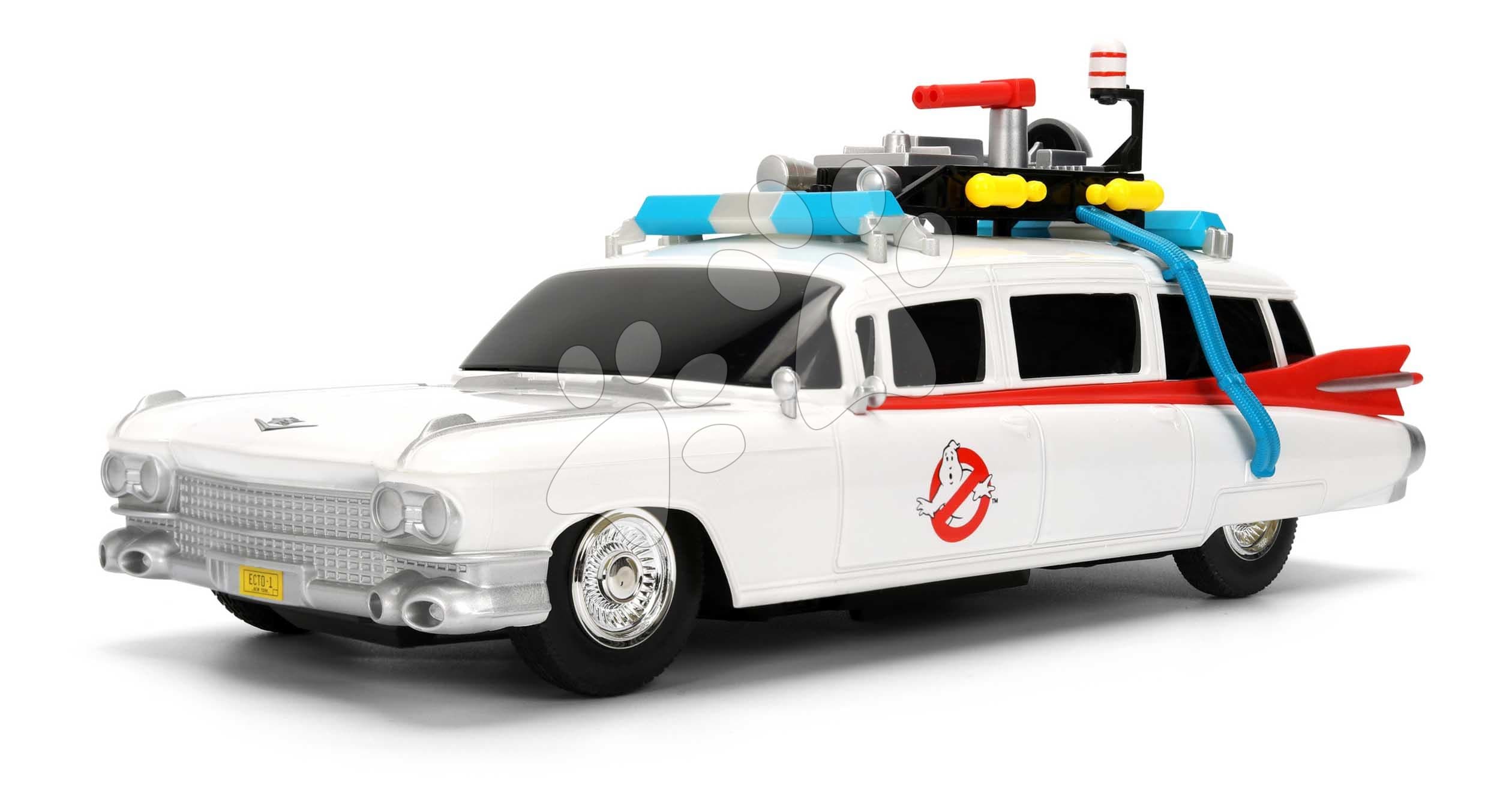 Autíčko na diaľkové ovládanie RC Ghostbusters ECTO-1 Jada dĺžka 28 cm 1:16 od 6 rokov