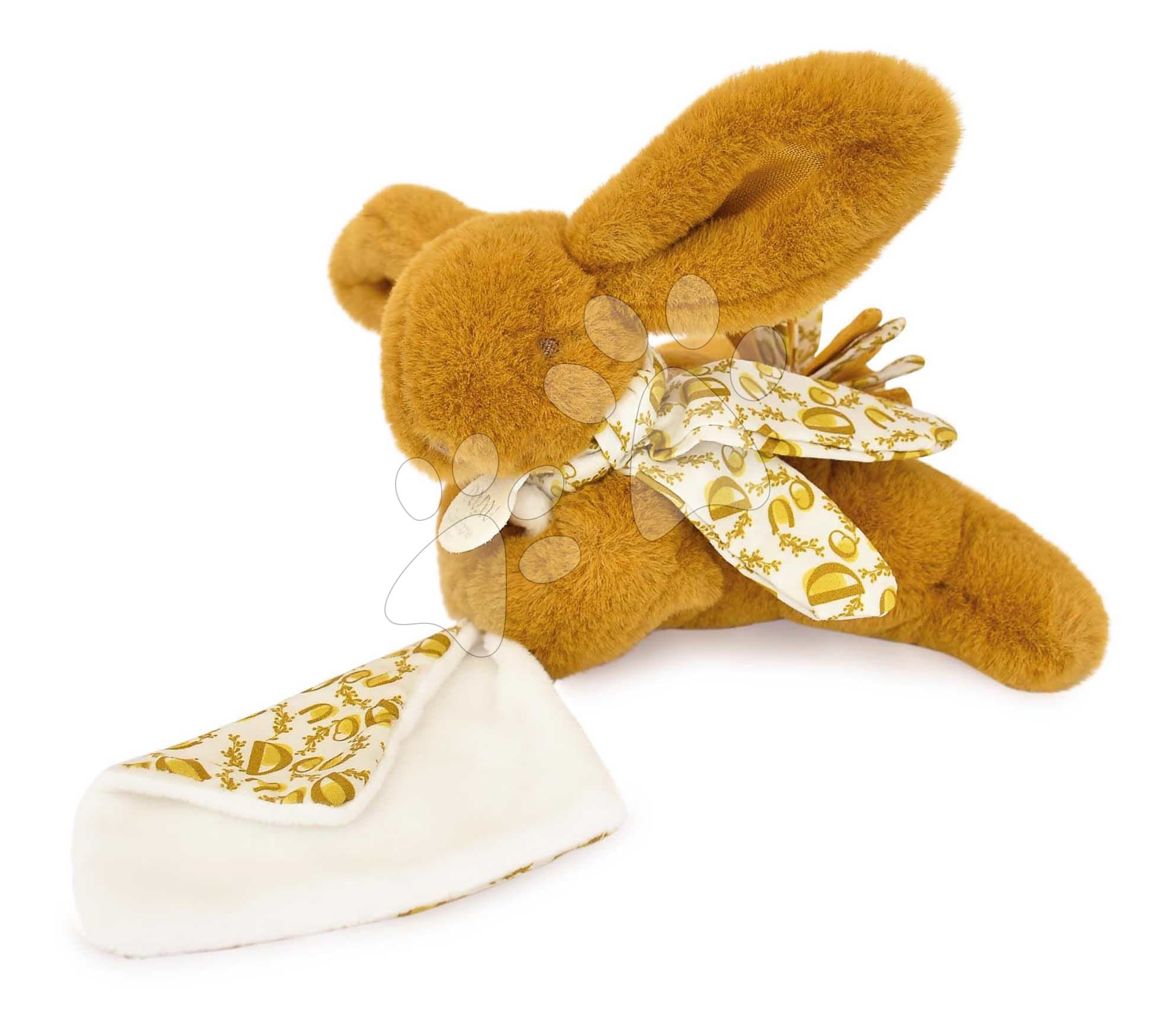 Plyšový zajačik na maznanie Lapin Doudou et Compagnie v darčekovom balení rôzne farby 16 cm od 0 mes