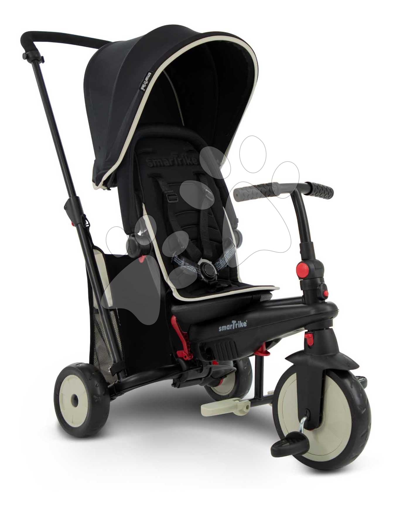 Trojkolka skladacia a sklápateľná smarTfold 6v1 Black smarTrike 300 Plus Touchsteering kompaktná s EVA kolesami od 10 mes