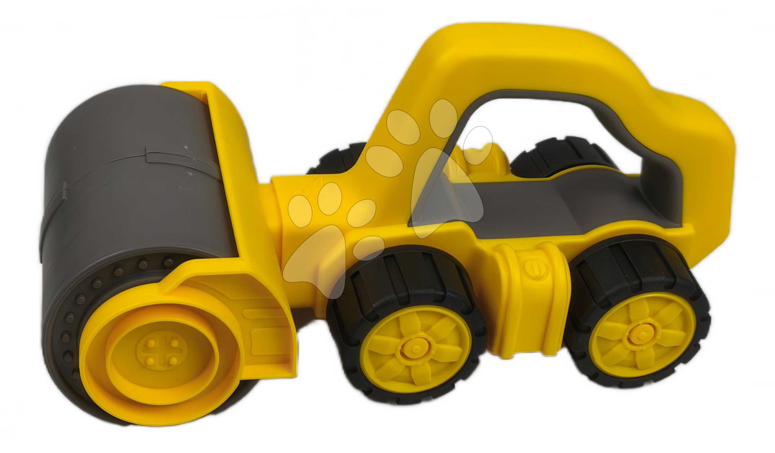 Cestný valec s rukoväťou Power Worker Griffy Bulldozer BIG pracovný stroj 23 cm s gumenými kolesami od 12 mes