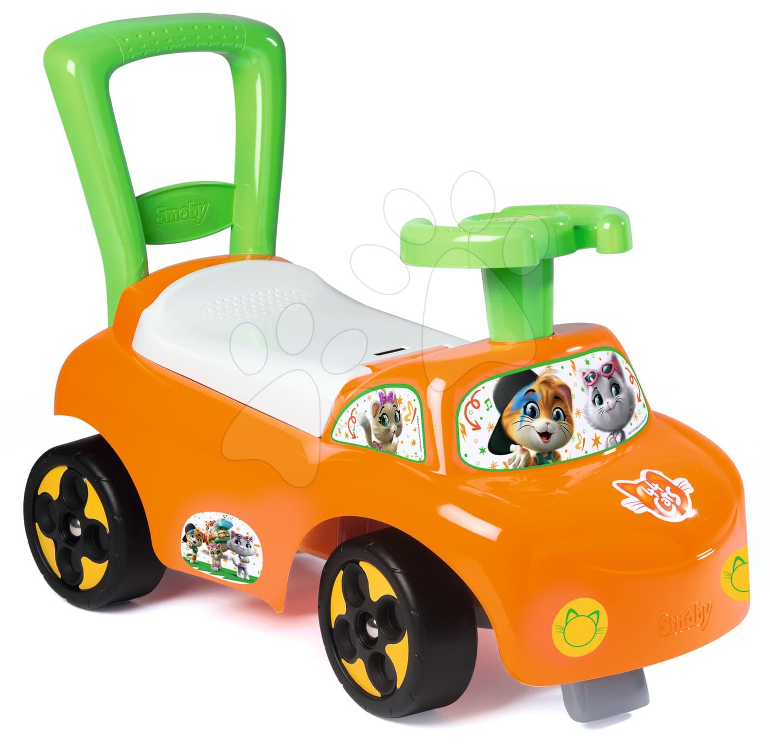 Odrážadlo auto 44 Cats Smoby s úložným priestorom pod sedadlom od 10 mes