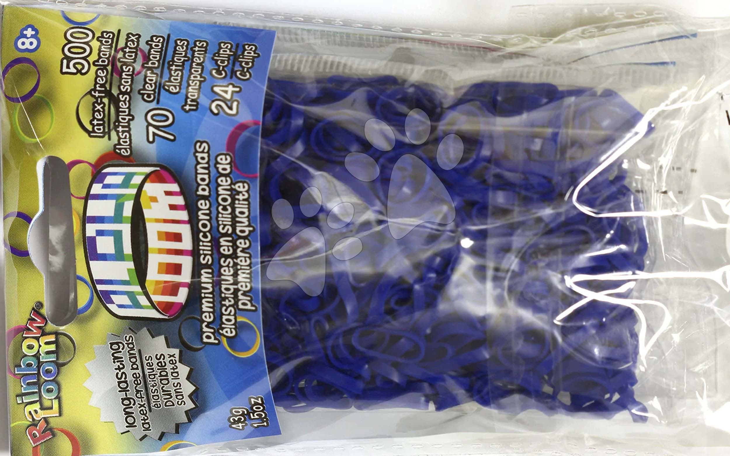 Gumičky Alpha Bands Rainbow Loom 500 ks námornícka modrá od 6 rokov