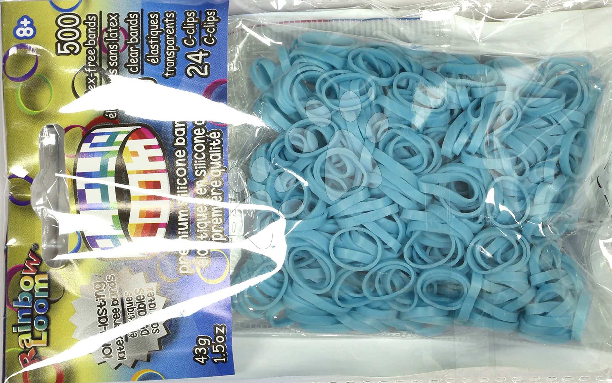 Gumičky Alpha Bands Rainbow Loom 500 ks tyrkysové od 6 rokov