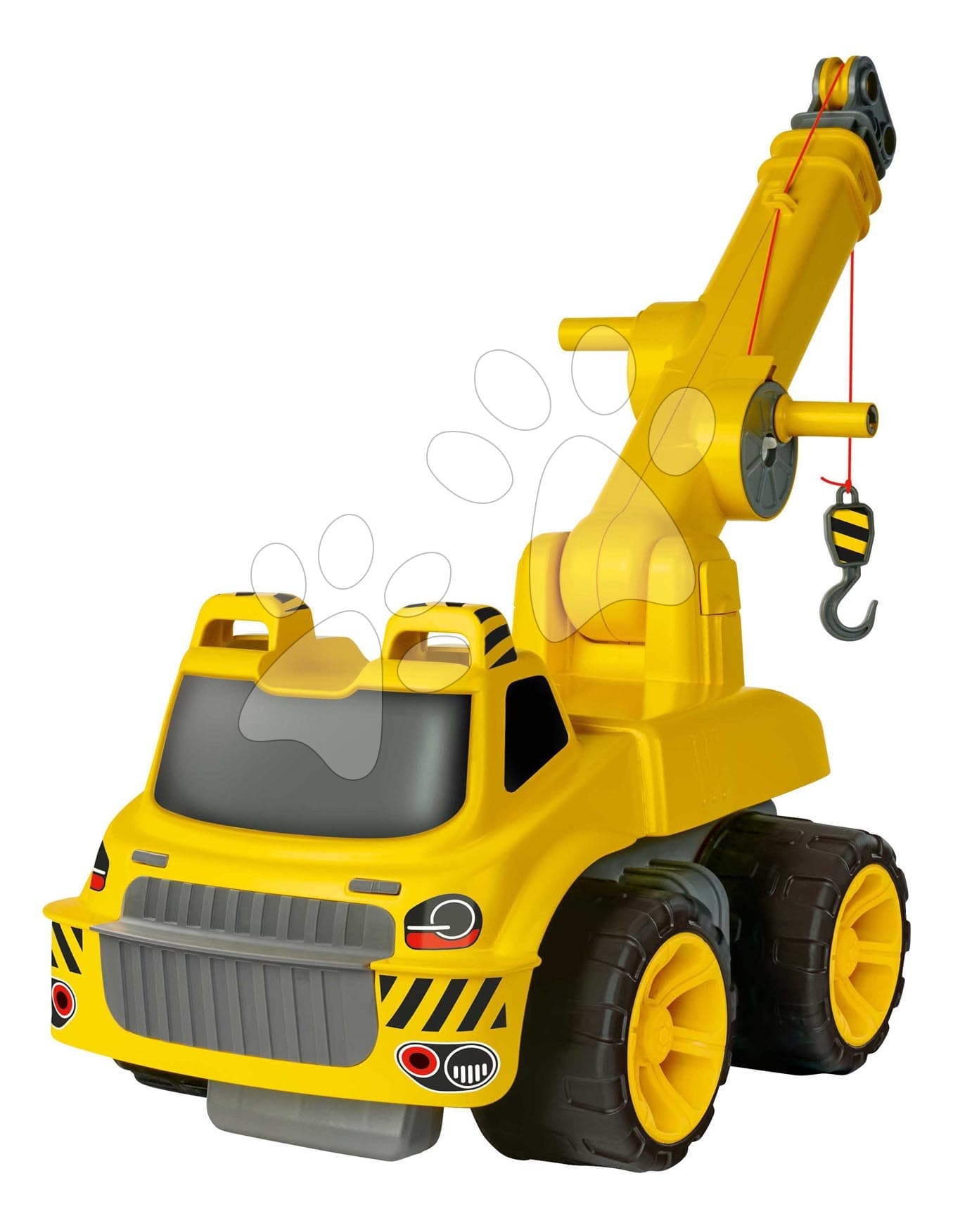 Odrážadlo stavbárske auto žeriav Power Worker Maxi Crane BIG s 360° rotáciou a výškovo pohyblivým ramenom s nosnosťou 450 g