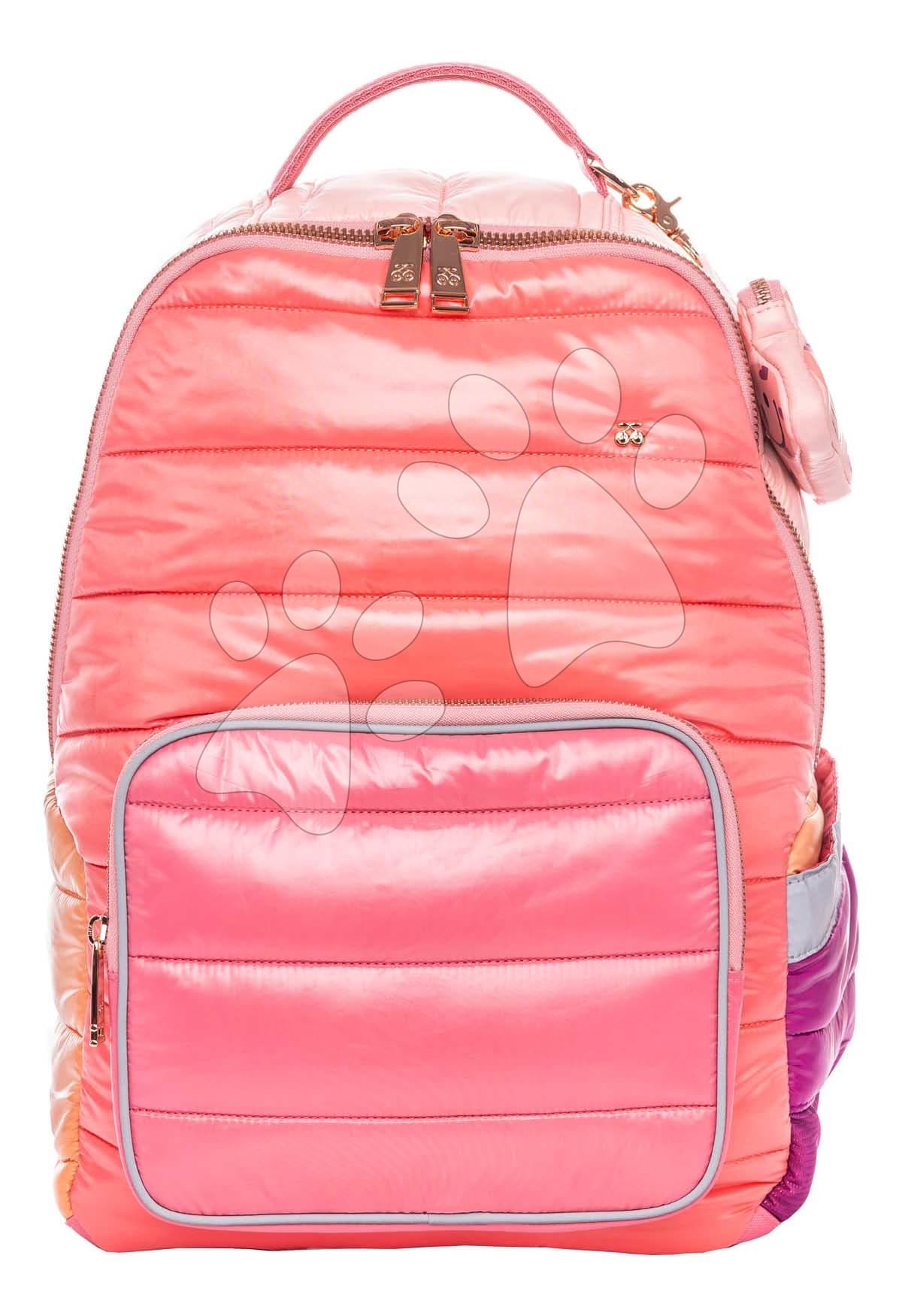 Školská taška batoh New Bobbie Puffer Pink Jeune Premier ergonomická luxusné prevedenie 42*30 cm