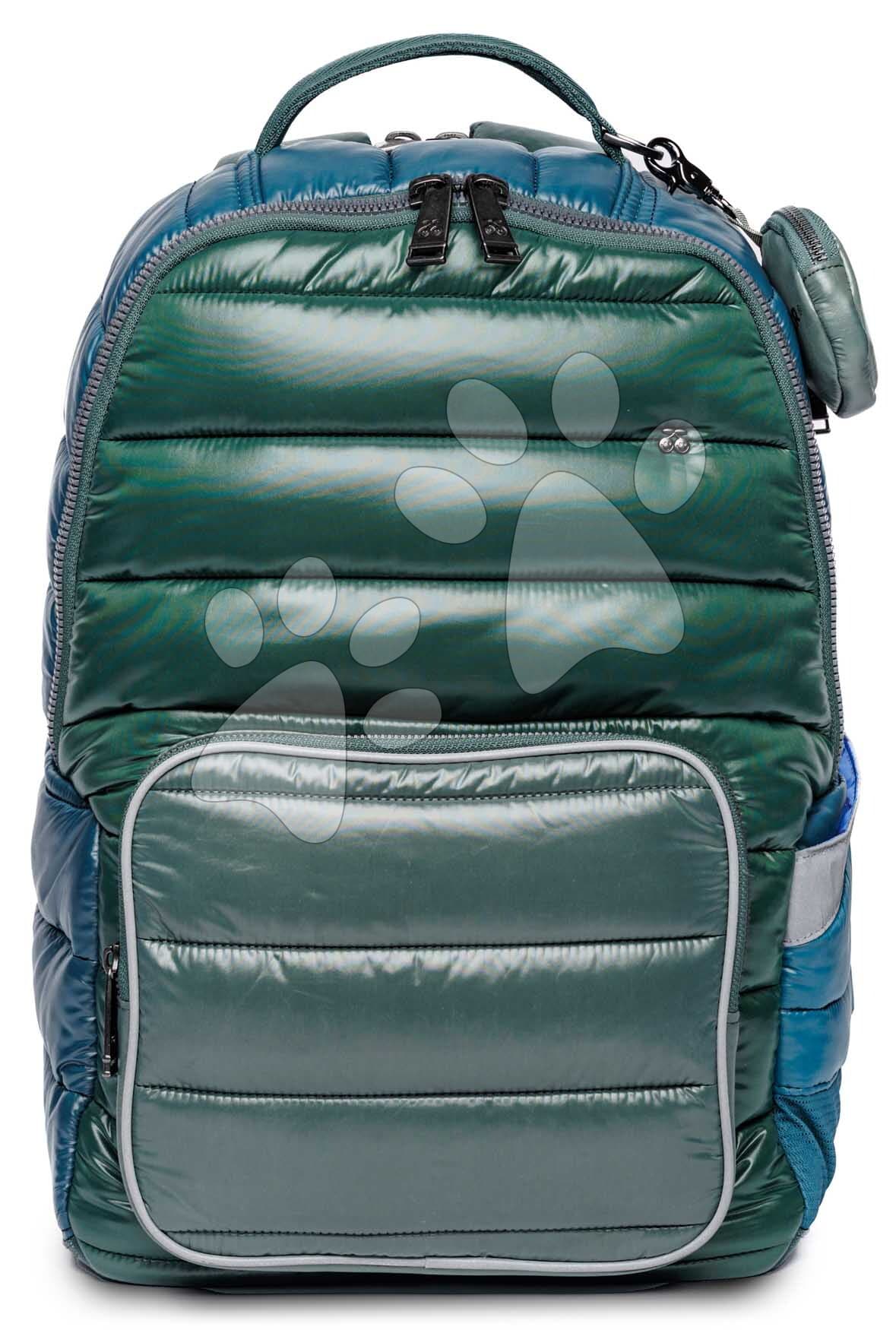 Školská taška batoh New Bobbie Puffer Green Jeune Premier ergonomická luxusné prevedenie 42*30 cm
