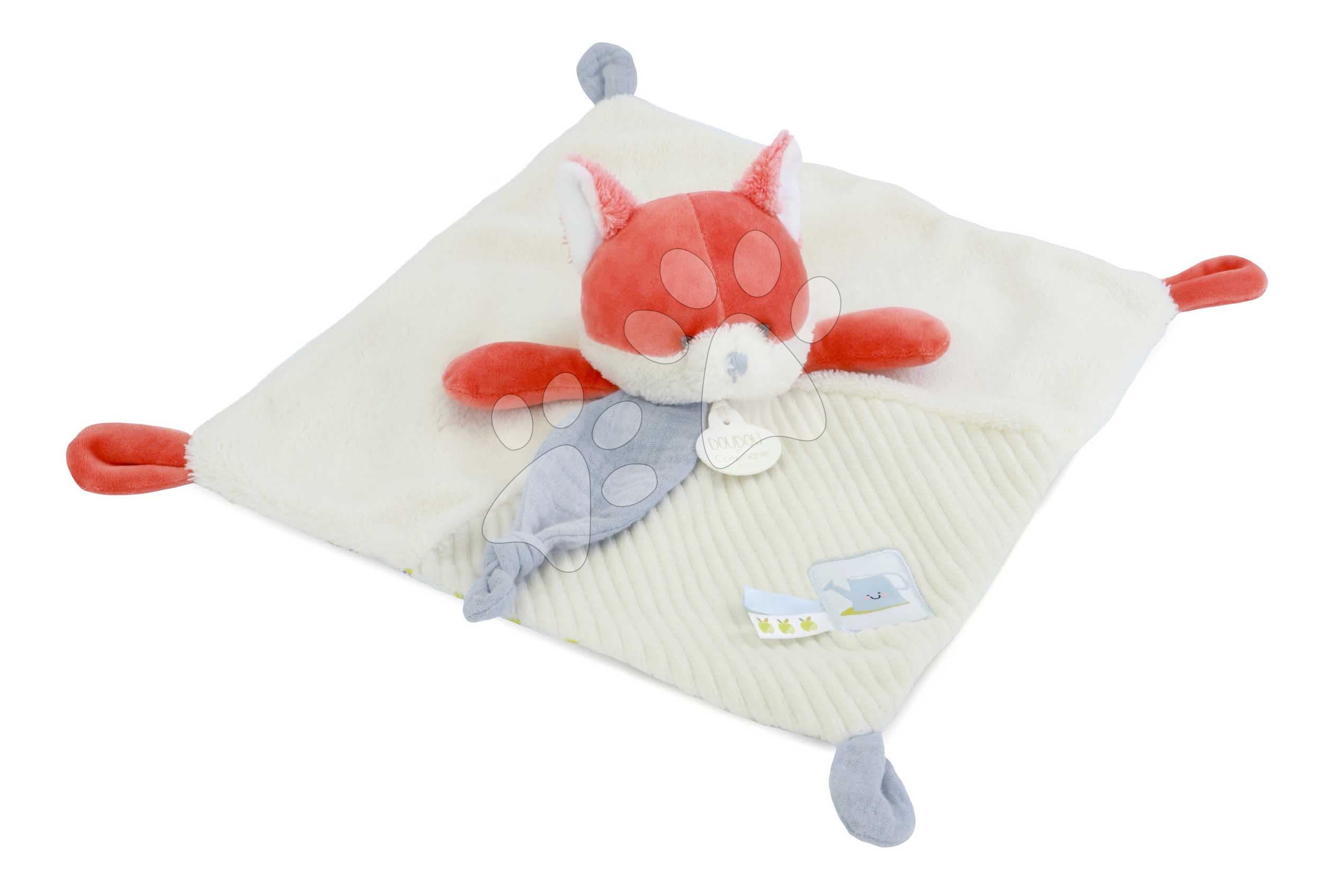 Plyšová líška na maznanie Romarin the Fox In my Garden Doudou et Compagnie v darčekovom balení 27 cm od 0 mes