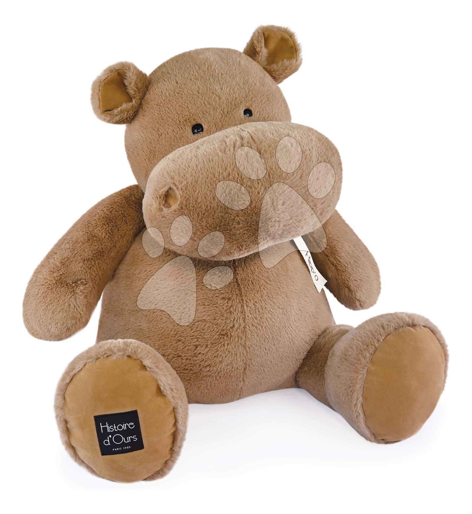 Veľký plyšový hroch Hot Chocolate Hippo Cocooning Histoire d’ Ours hnedý 85 cm