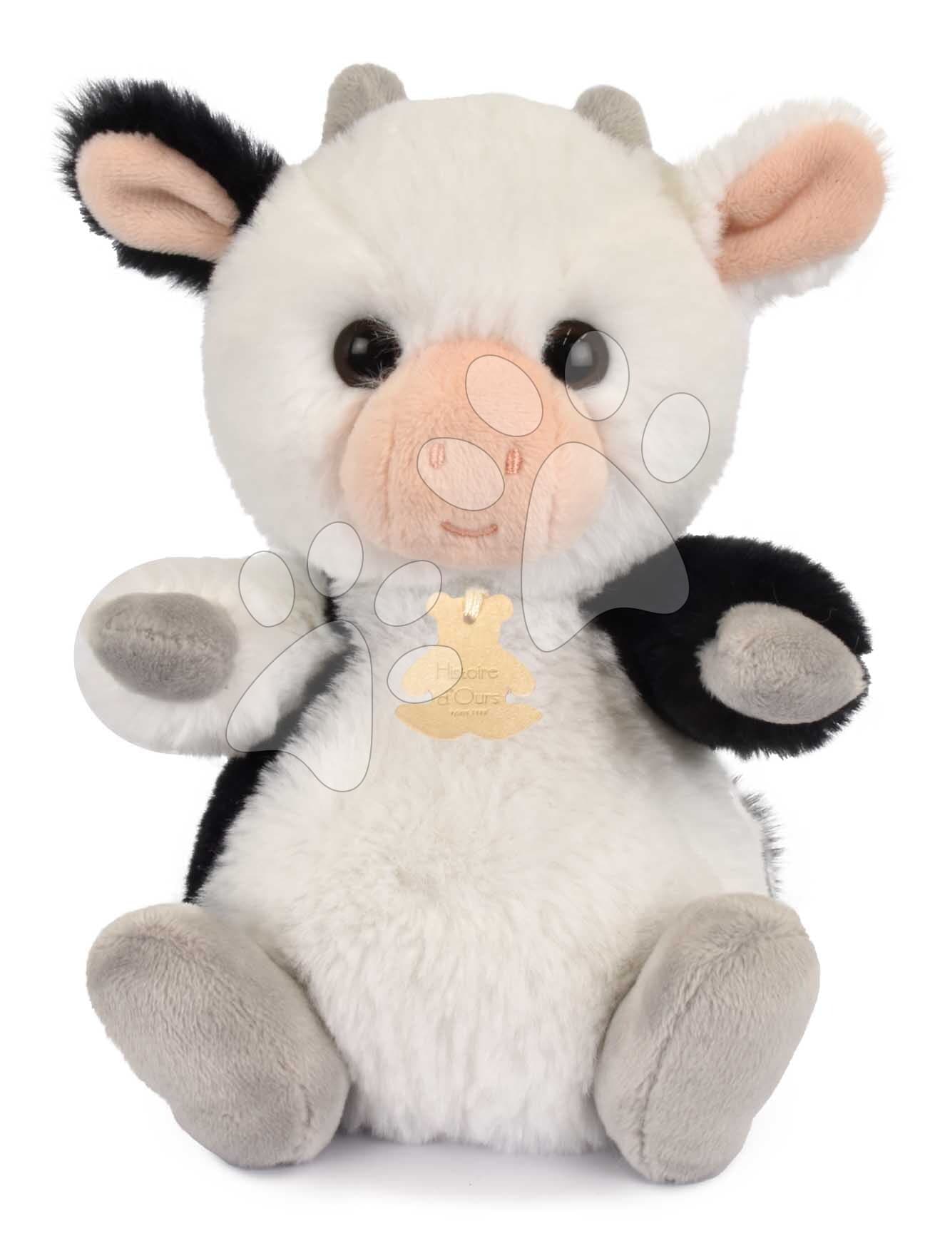 Plyšová kravička The Soft Stretch Cow Histoire d’ Ours čierno-biela 20 cm od 0 mes