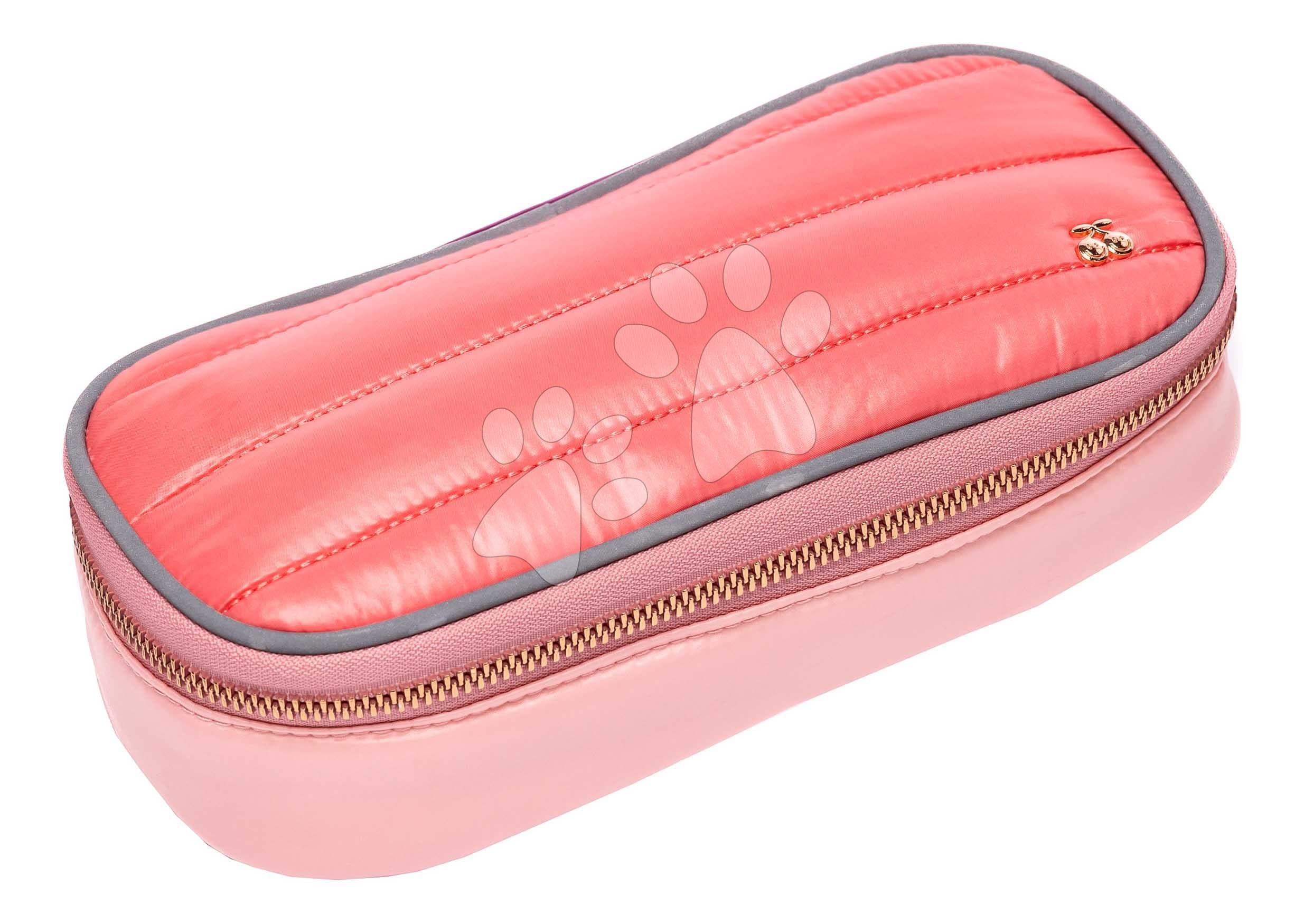 Školský peračník Pencil Box Puffer Pink Jeune Premier ergonomický luxusné prevedenie 22*7 cm