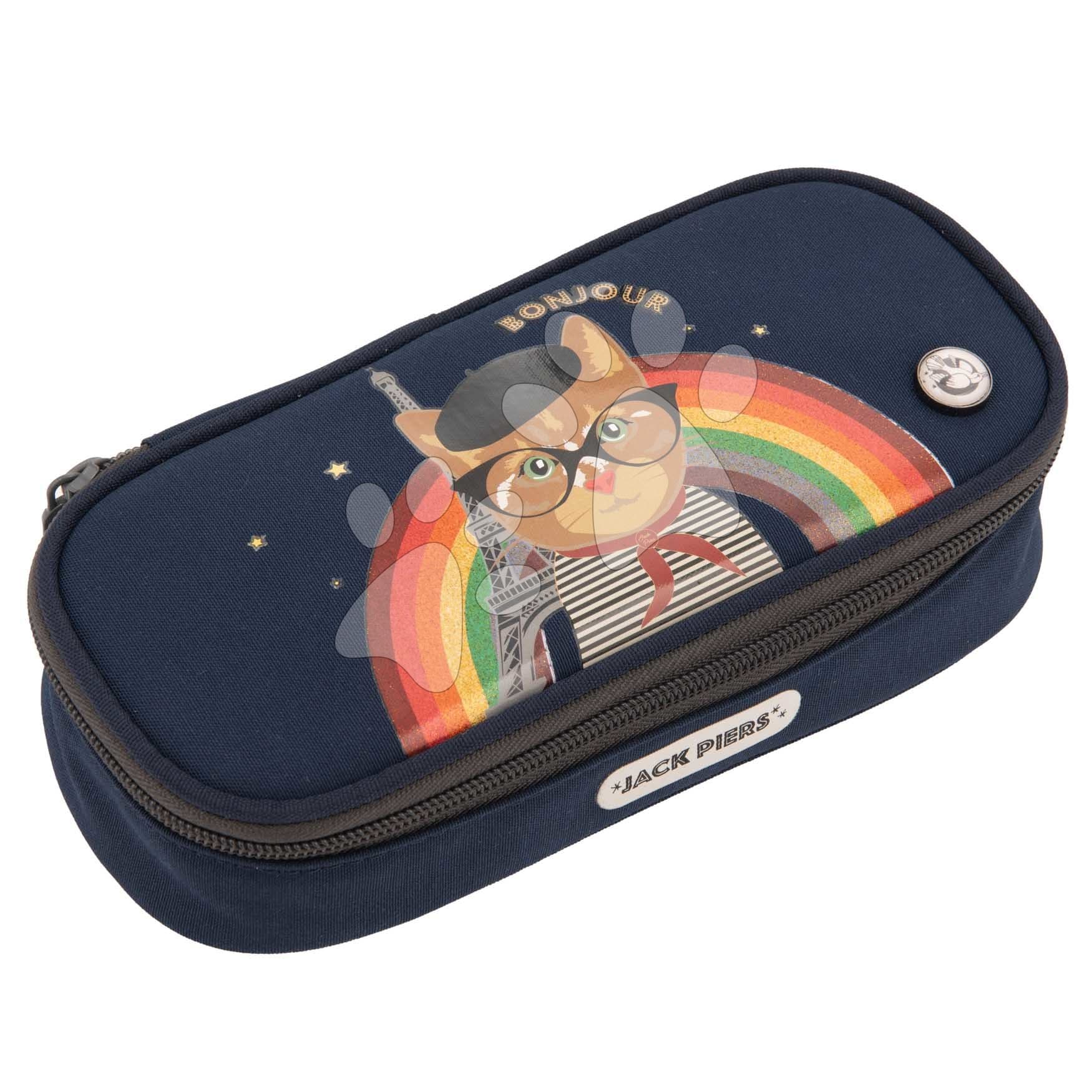 Školský peračník Pencil Case Paris Cat Jack Piers ergonomický luxusné prevedenie od 2 rokov 21*4*9 cm