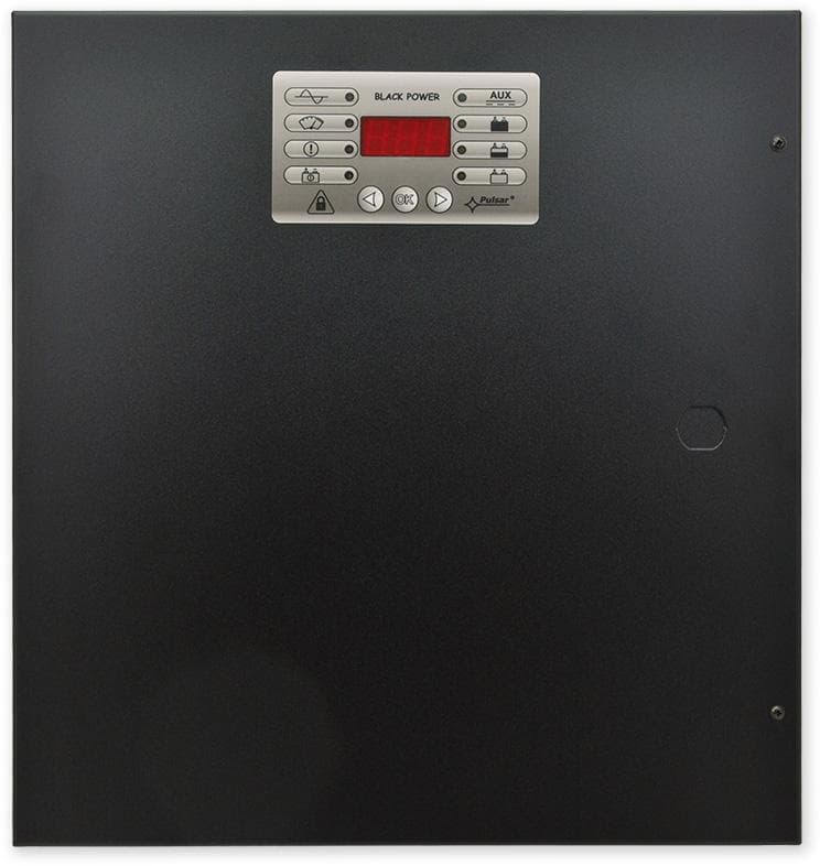 PS-BOX-13V5A18Ah + LCD - zálohovaný zdroj v boxe s detekciou porúch