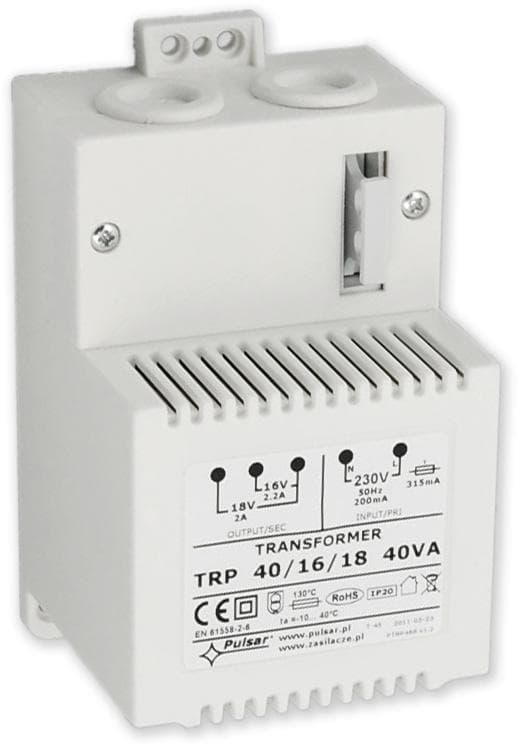TRAFO kryté 40VA - s poistkou a svorkovnicou