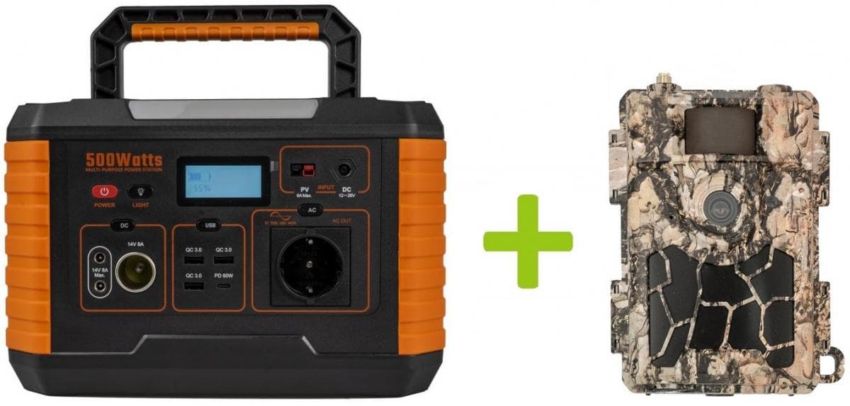 Elektrocentrála OXE Powerstation MP500S (500W/519Wh) a fotopasca OXE Spider 4G