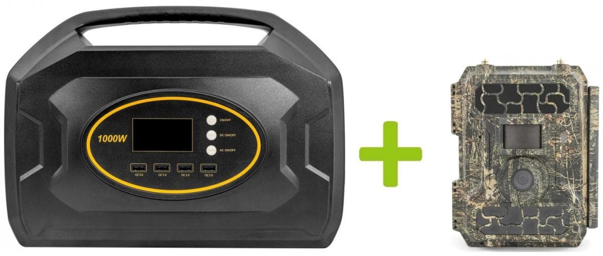 Elektrocentrála OXE Powerstation S1000 (1000W/1028Wh) a fotopasca OXE Panther 4G + taška na káble!