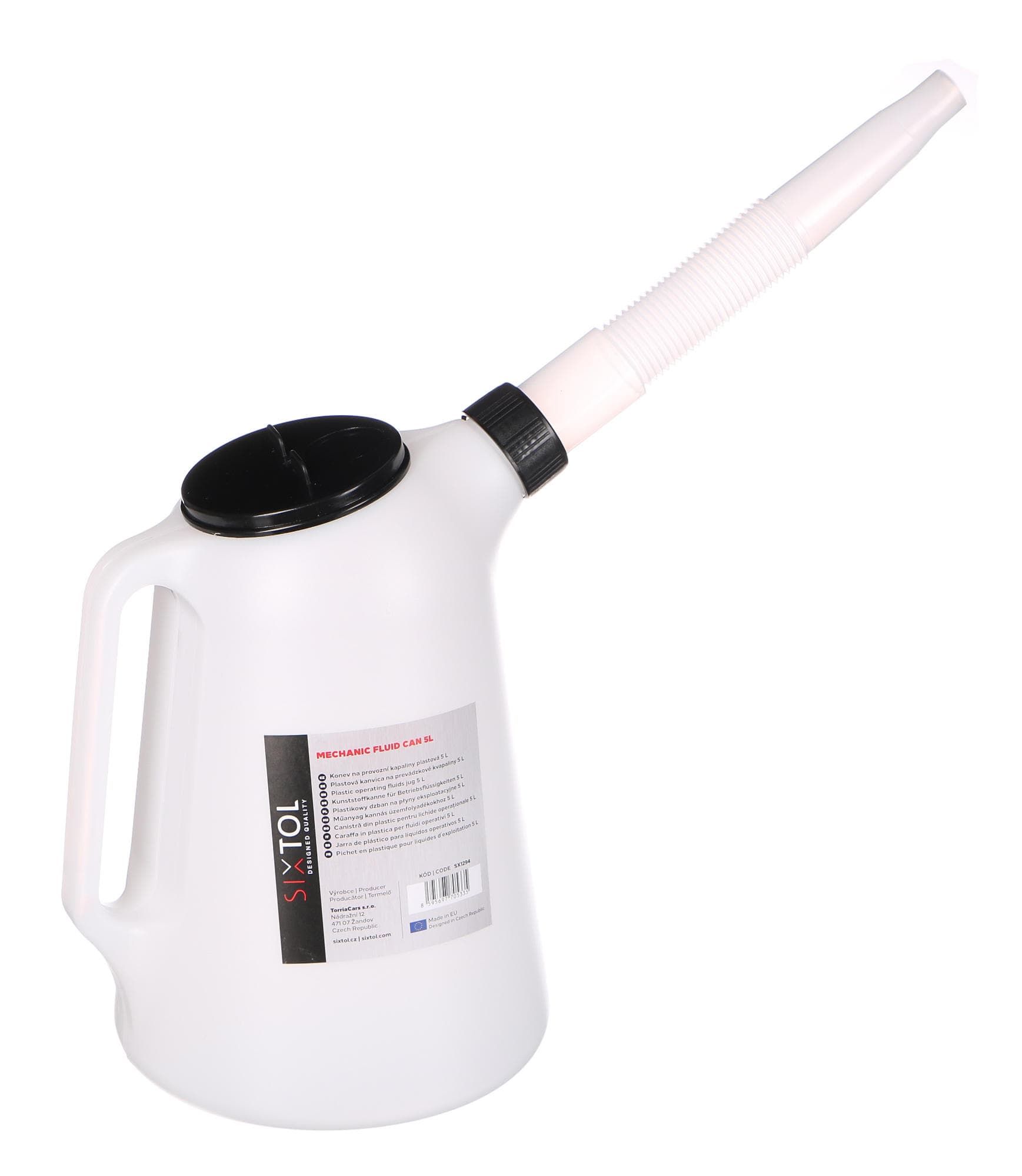 Krhla na prevádzkové kvapaliny plastová MECHANIC FLUID CAN 5L