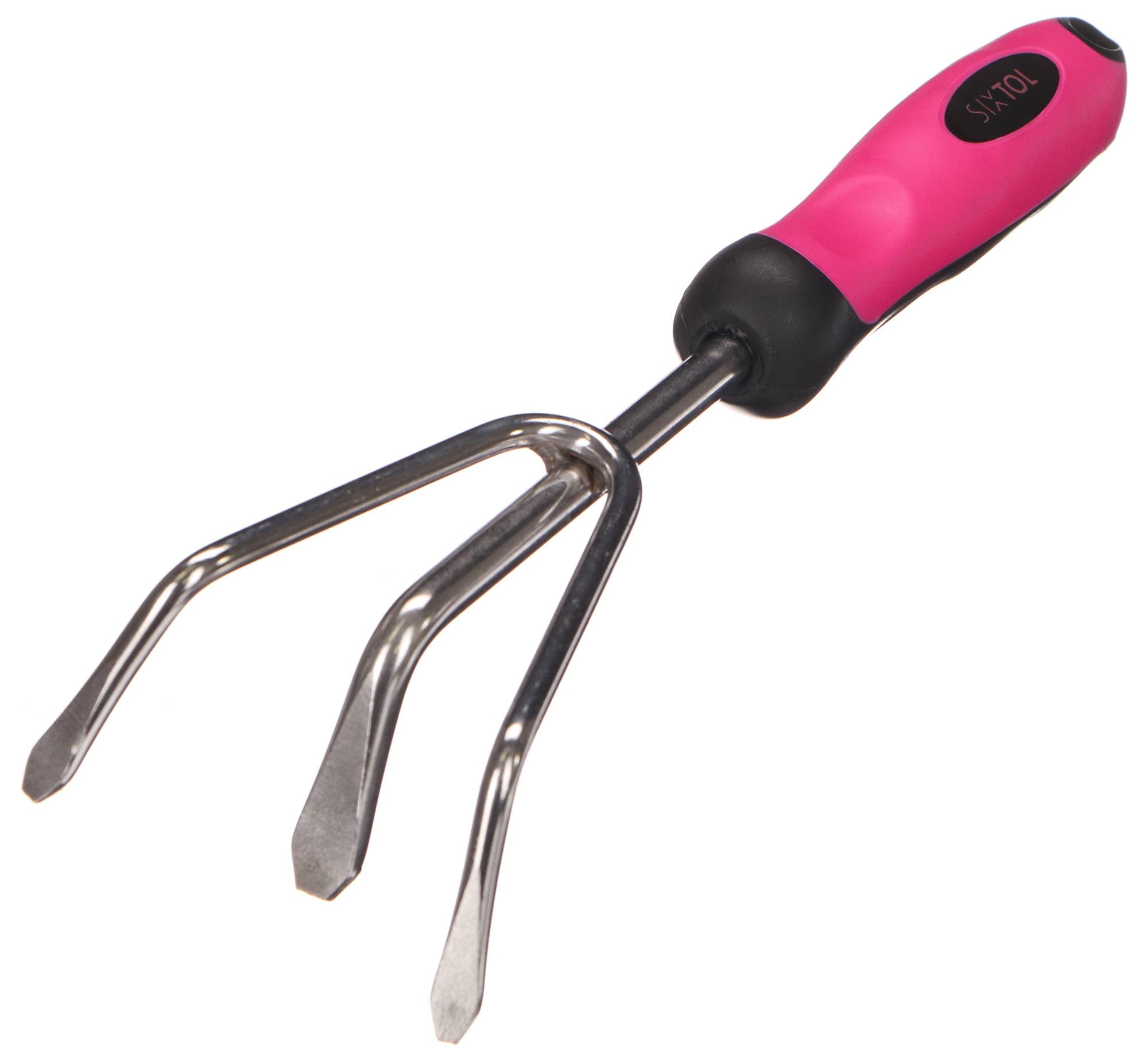 Ručný kultivátor GARDEN PINK ONE, nerez, 28 cm