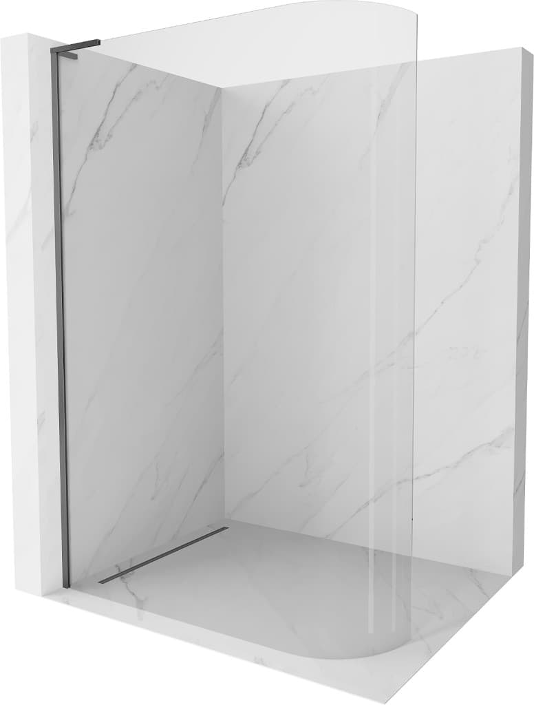 MEXEN/S - KiotoL Sprchová zástena WALK-IN 100 x 200, transparent, grafit metal 800-100-103-95-06