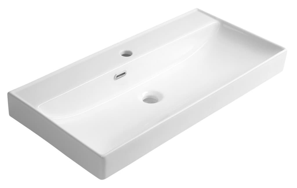 AQUALINE - PARLA keramické umývadlo 80x38cm, biela 9980